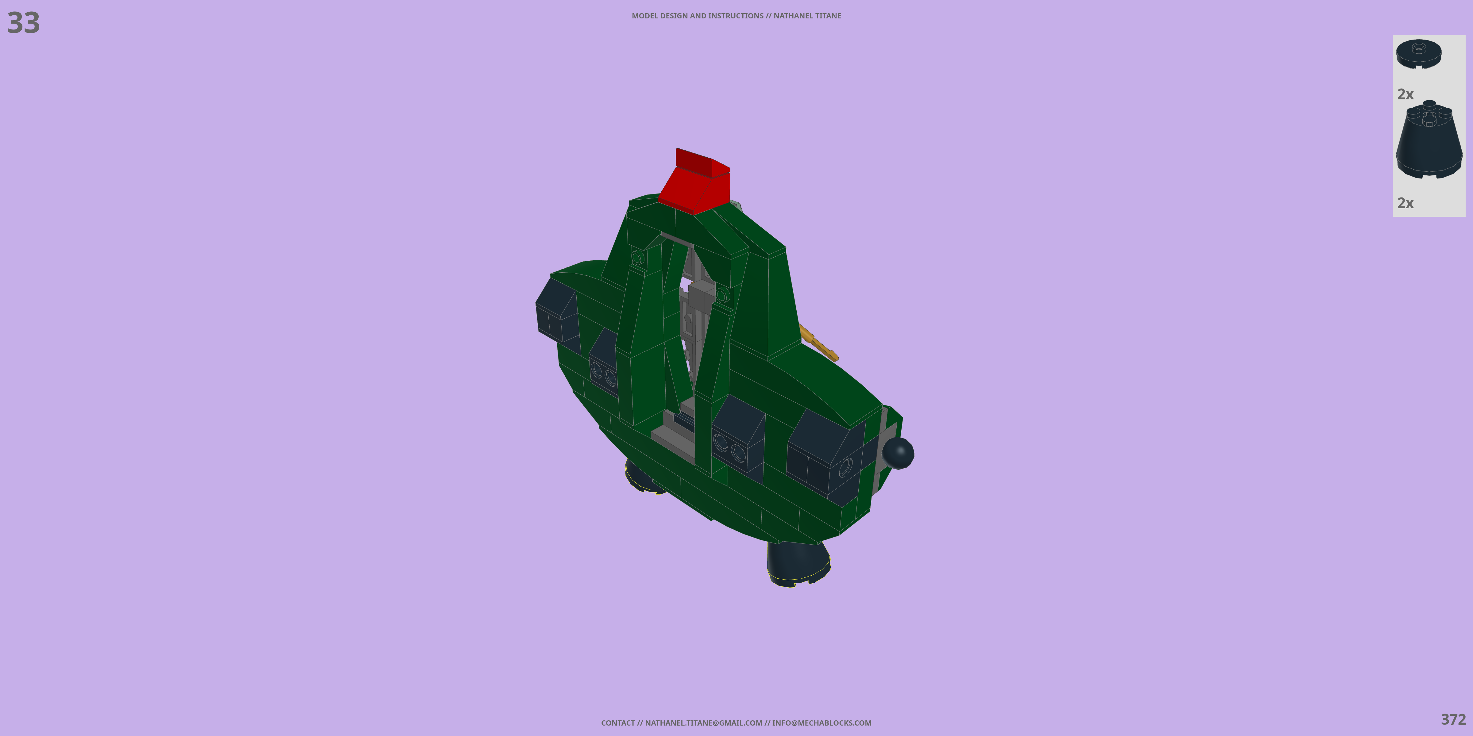 GAT-X252 FORBIDDEN LEGO® MOC - Instruction Sample - Page 6