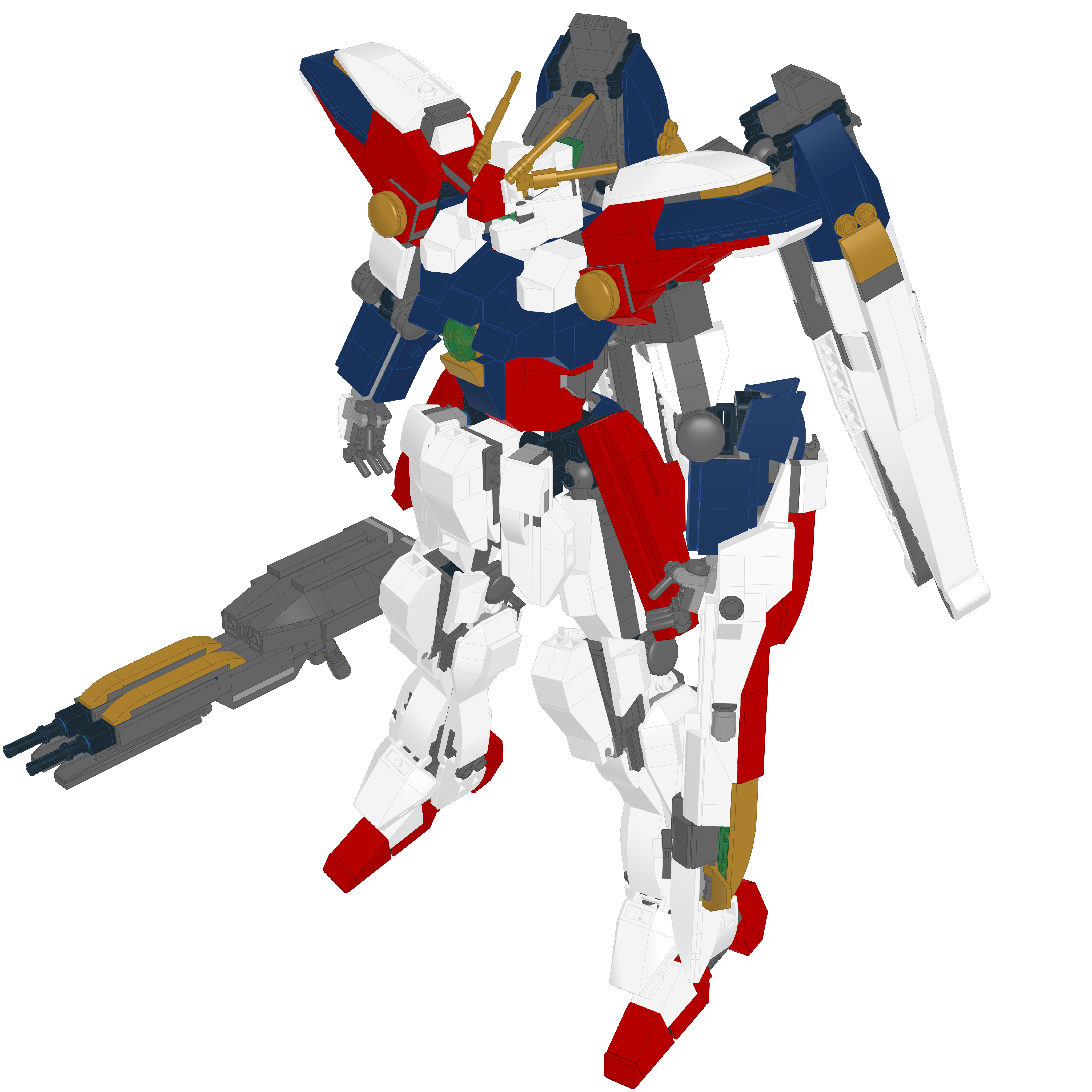 XXXG-00W0 WING ZERO // NEO BIRD LEGO® MOC - SUIT
