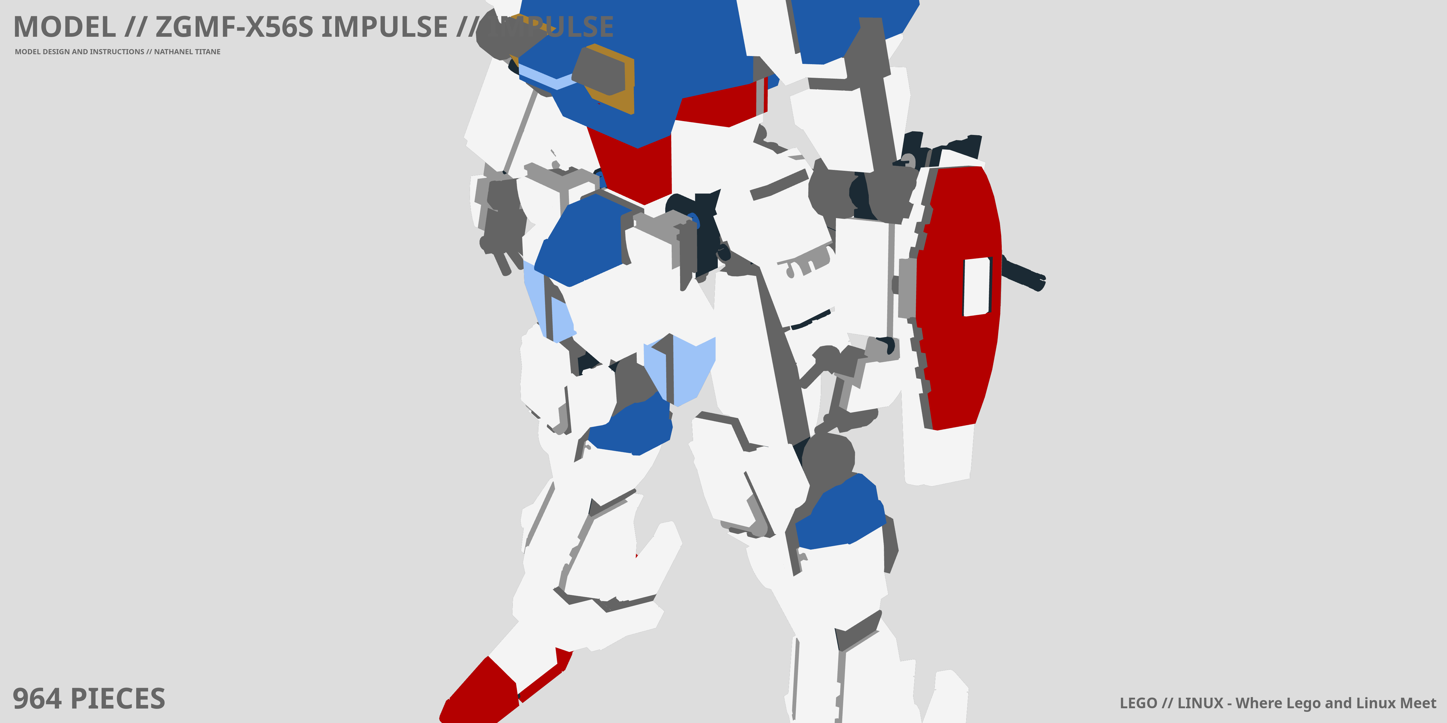 ZGMF-X56S IMPULSE // IMPULSE LEGO® MOC - Instruction Sample - Page 1