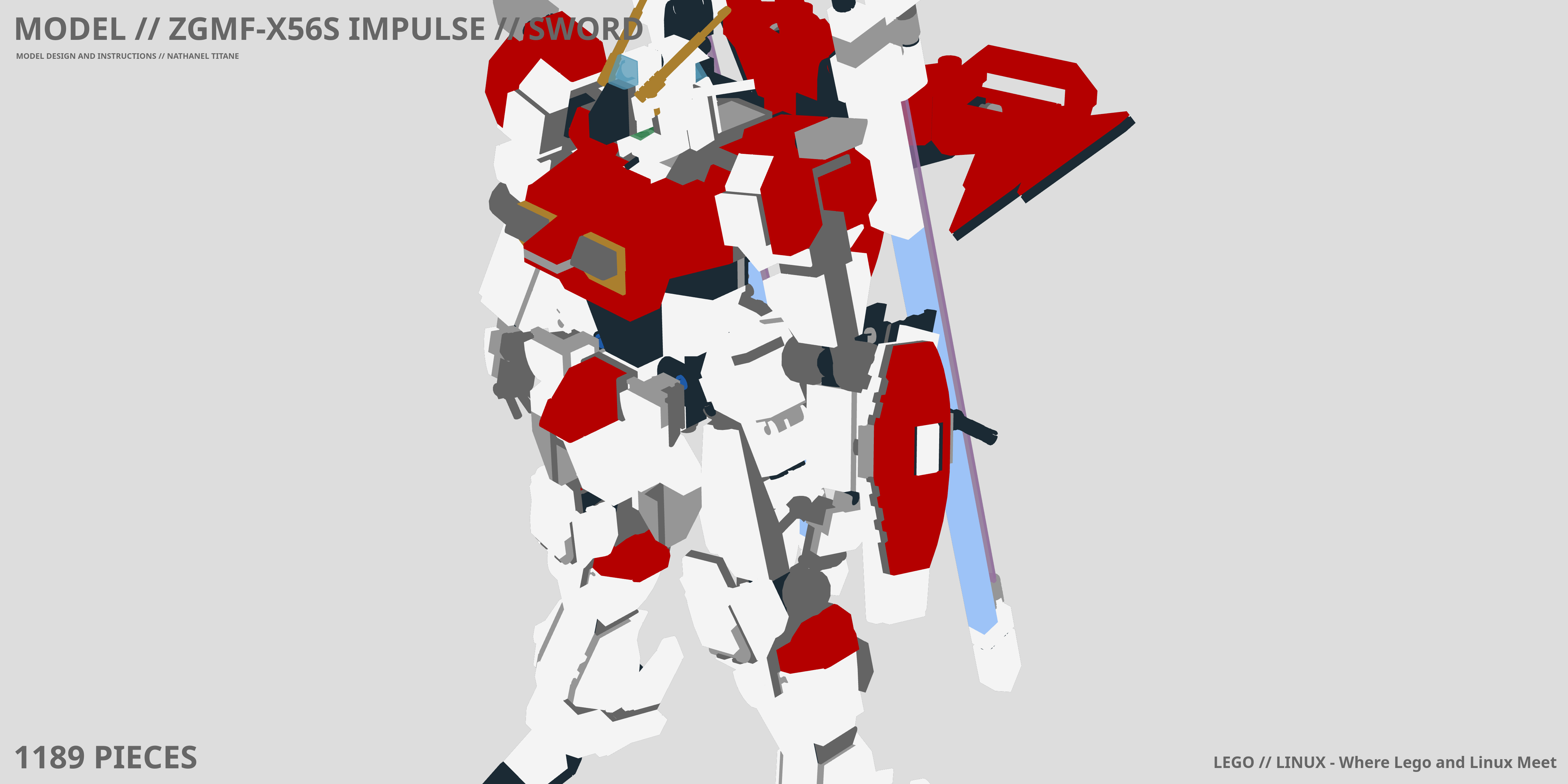 ZGMF-X56S IMPULSE // SWORD LEGO® MOC - Instruction Sample - Page 1