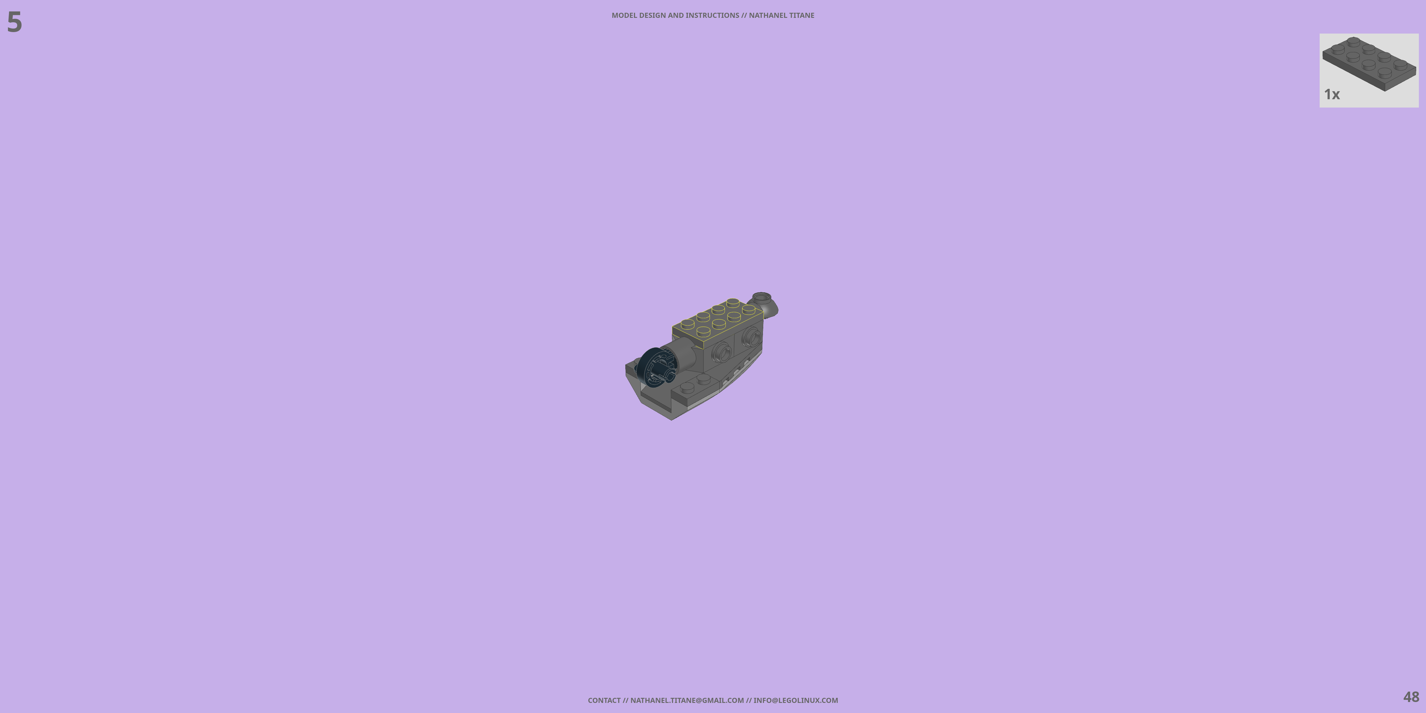 MTF-01 HAYATO // FIGHTER LEGO® MOC - Instruction Sample - Page 3