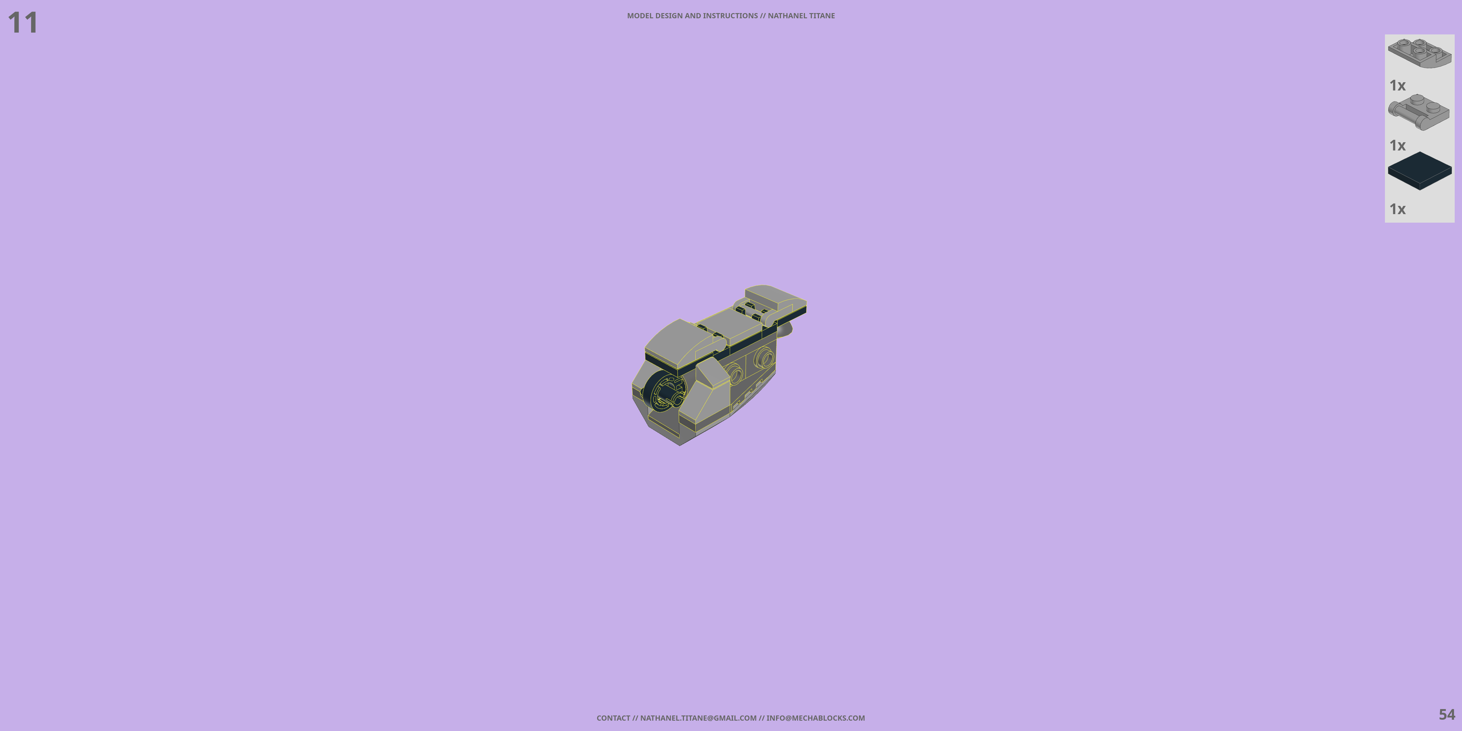 MTF-01 HAYATO // FIGHTER LEGO® MOC - Instruction Sample - Page 3