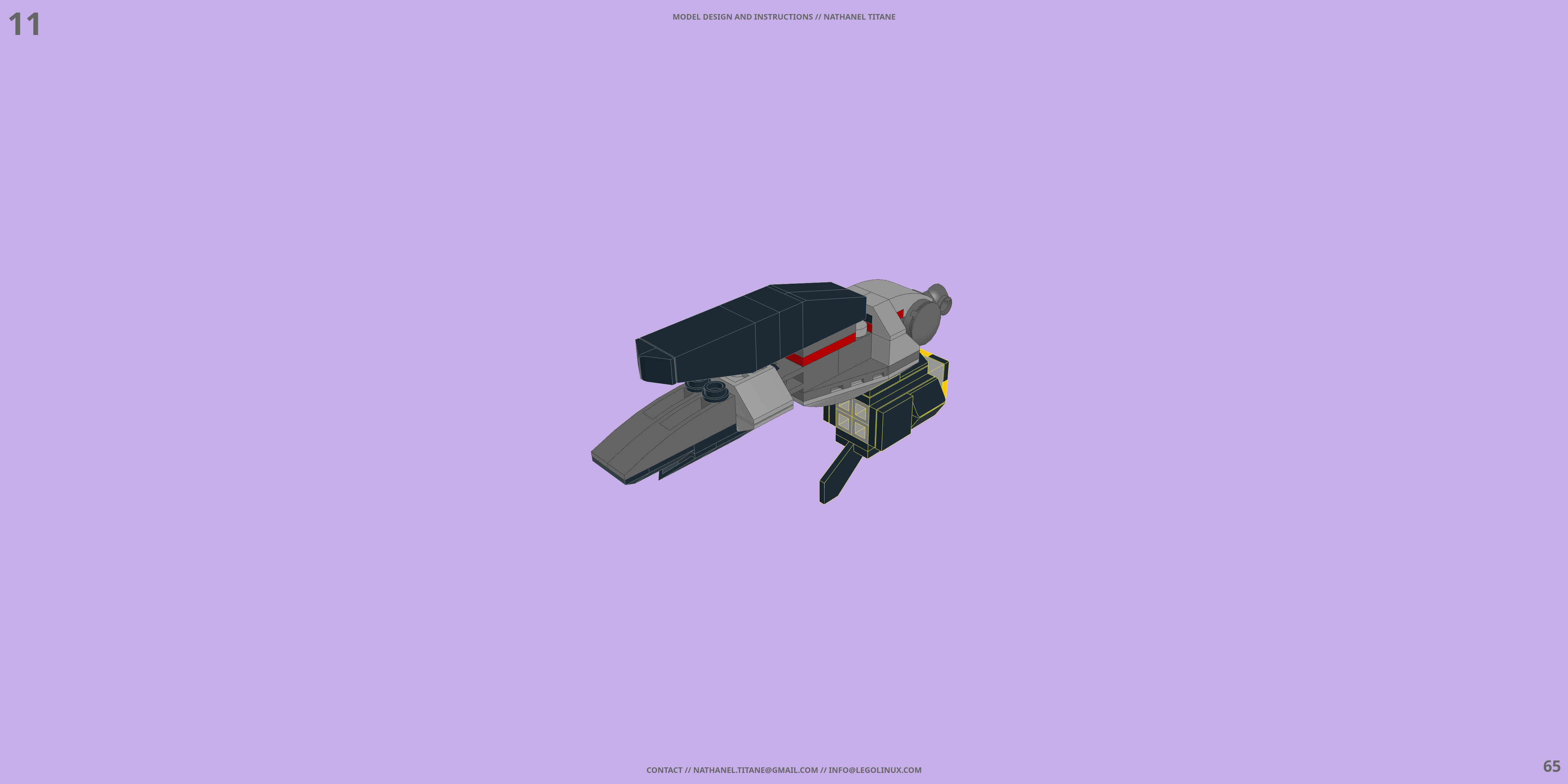 MTF-01 HAYATO // FIGHTER LEGO® MOC - Instruction Sample - Page 4