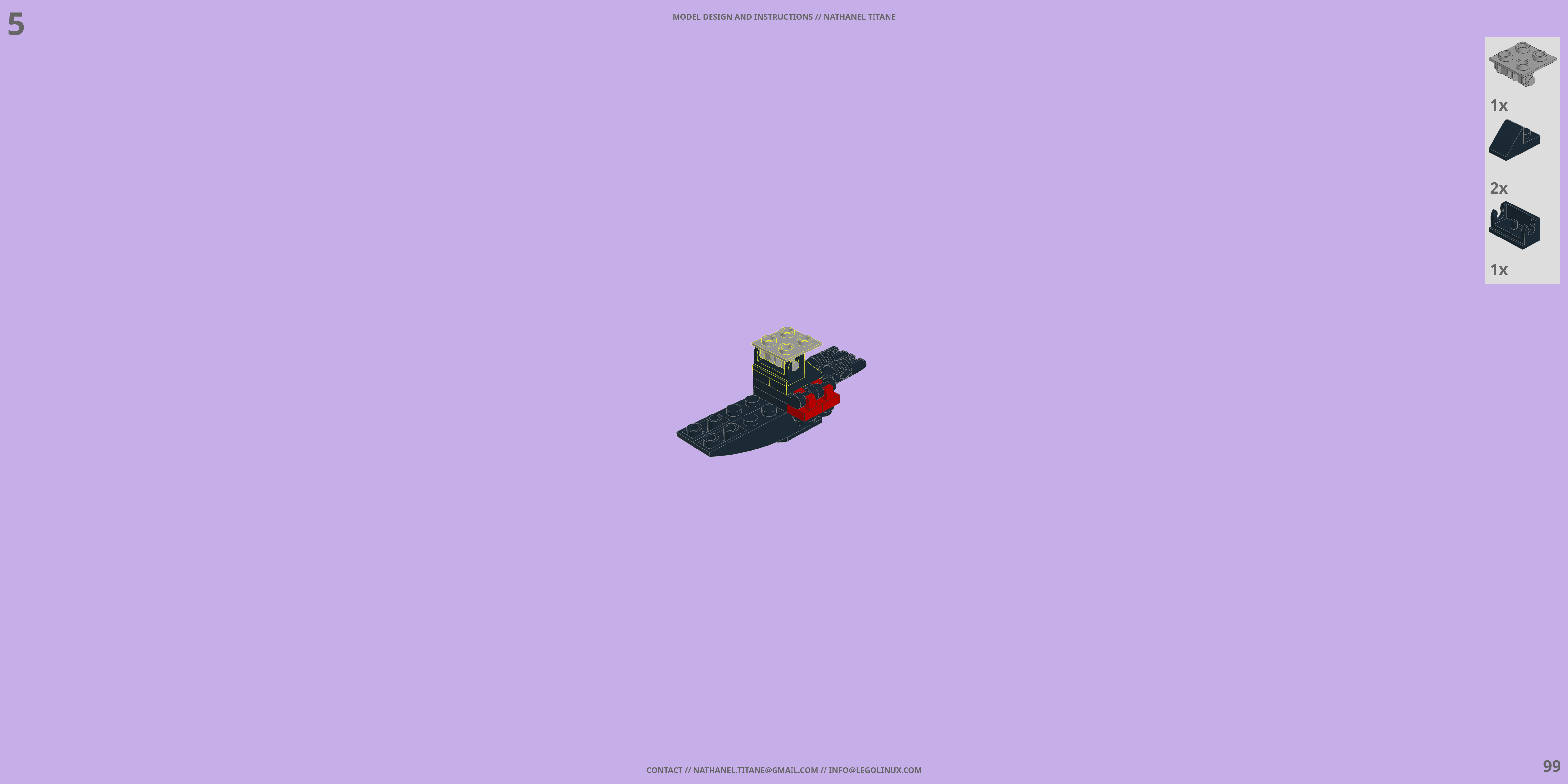 MTF-01 HAYATO // FIGHTER LEGO® MOC - Instruction Sample - Page 5