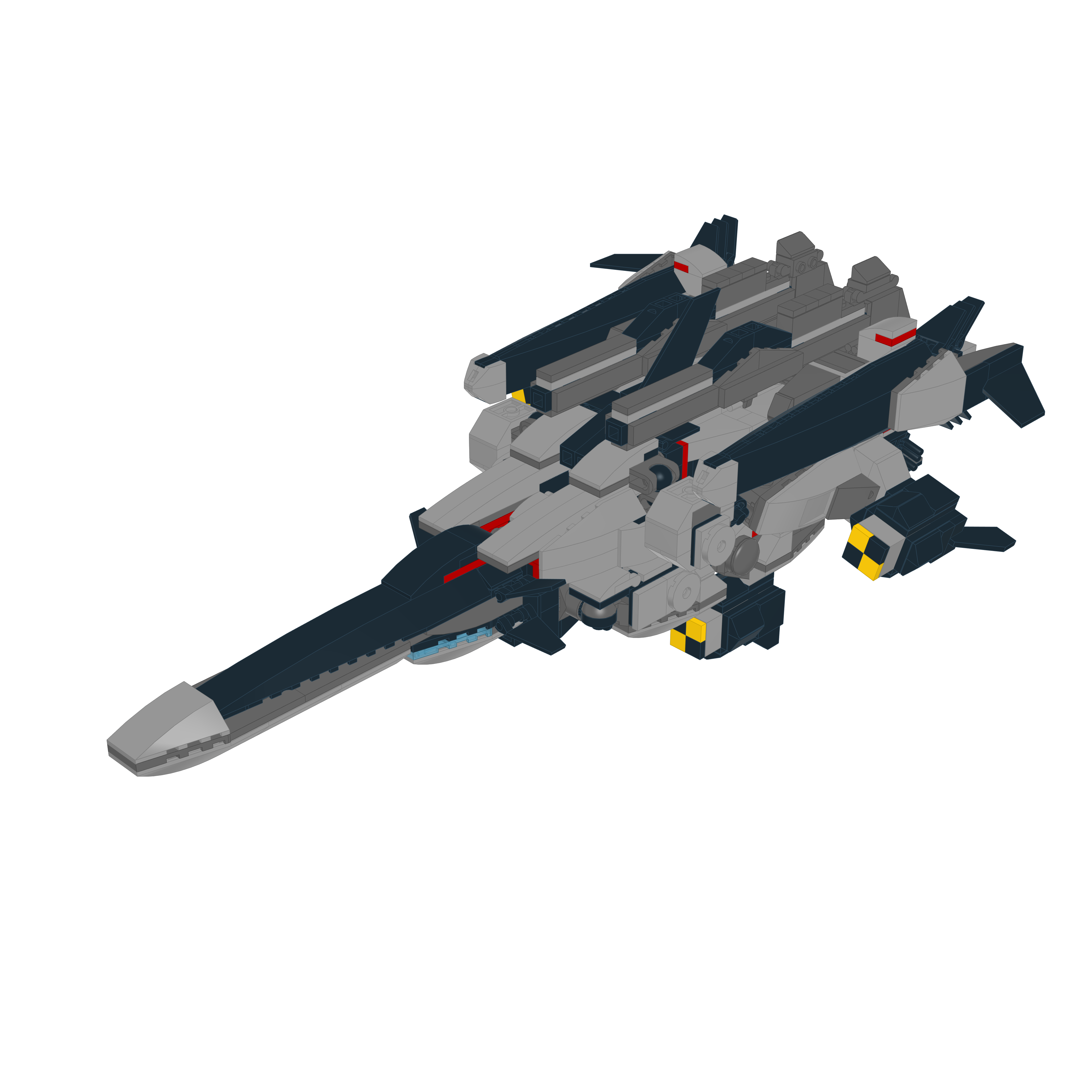 MTF-01 HAYATO // THRUSTER LEGO® MOC - FIGHTER