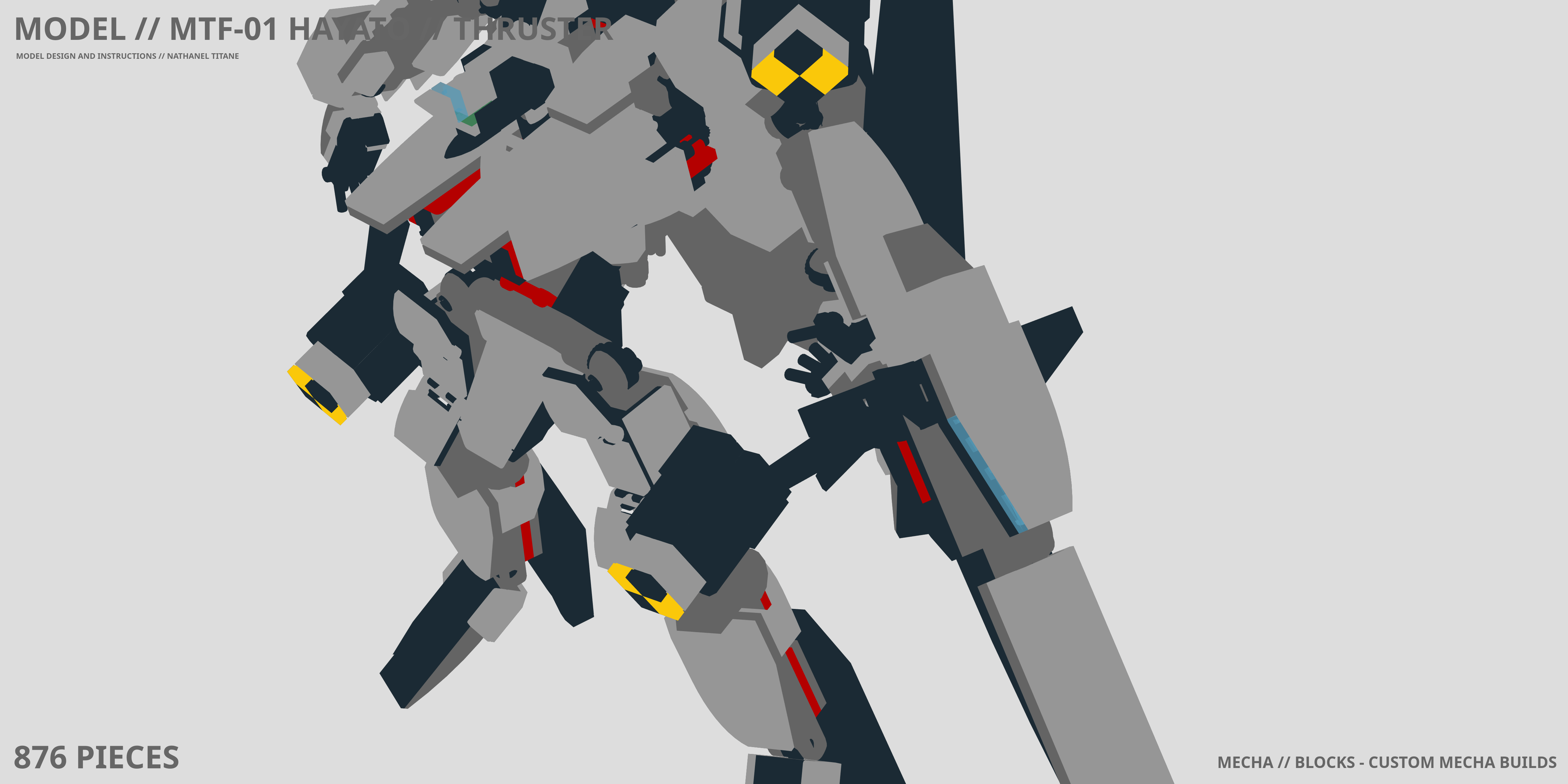MTF-01 HAYATO // THRUSTER LEGO® MOC - Instruction Sample - Page 1