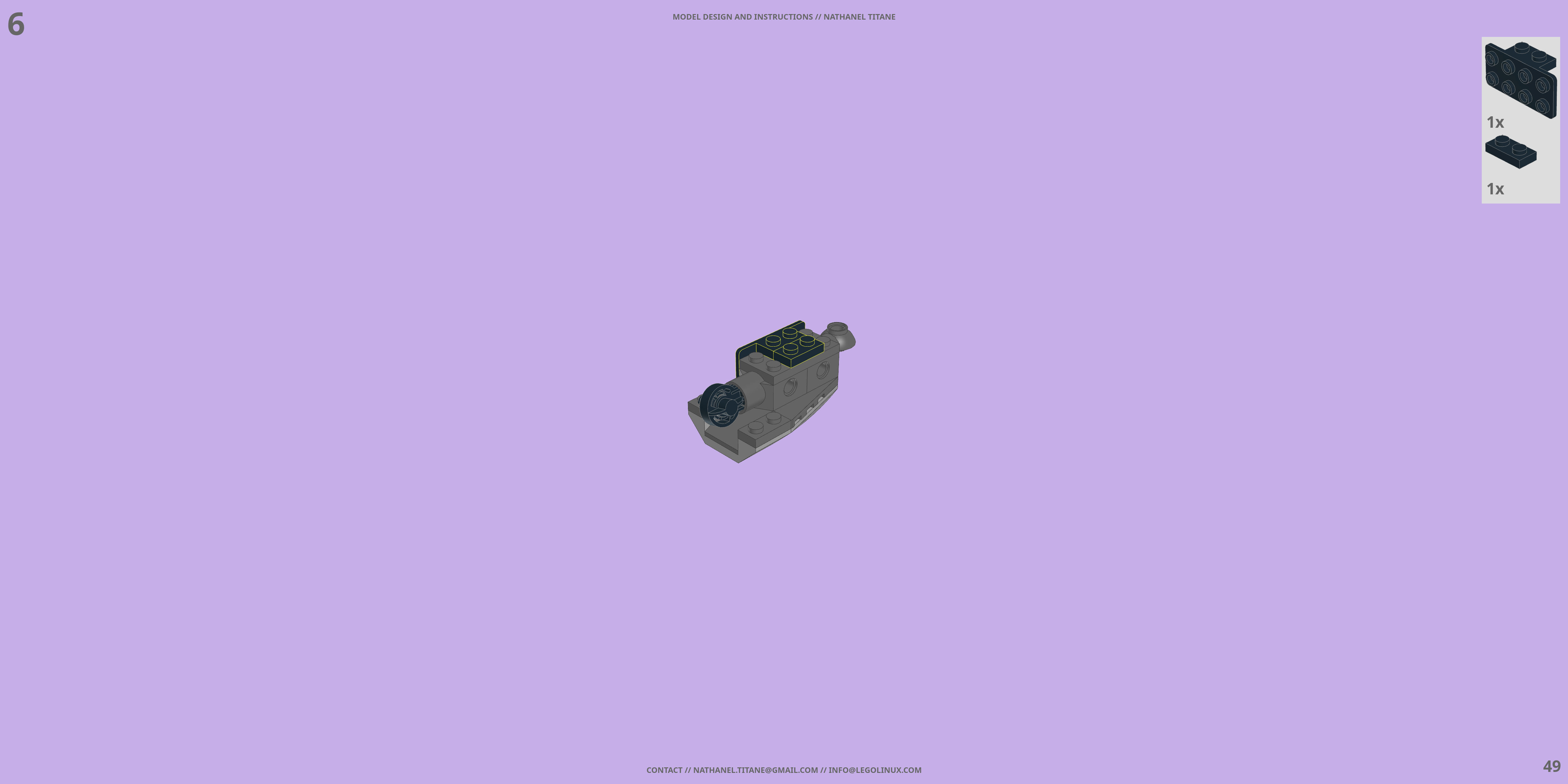 MTF-01 HAYATO // THRUSTER LEGO® MOC - Instruction Sample - Page 3