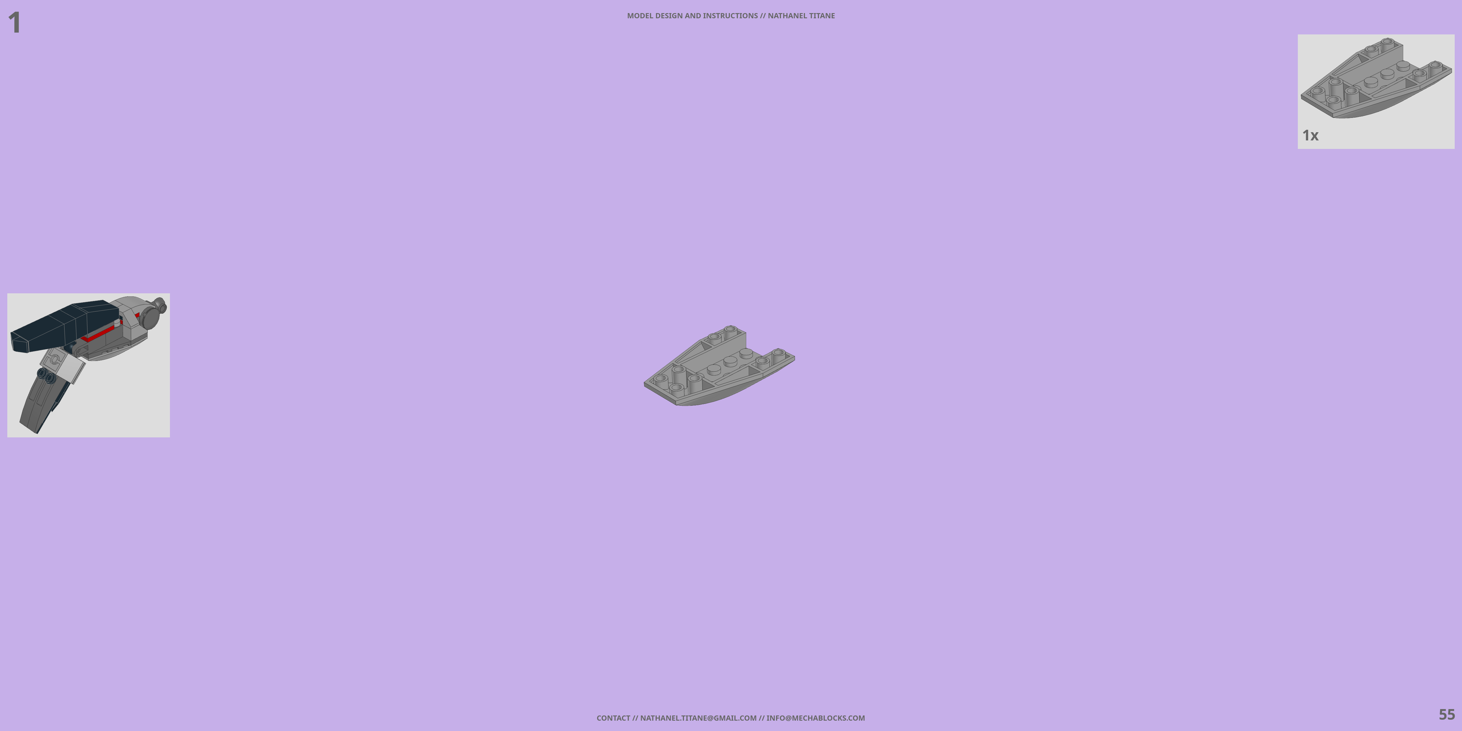 MTF-01 HAYATO // THRUSTER LEGO® MOC - Instruction Sample - Page 3