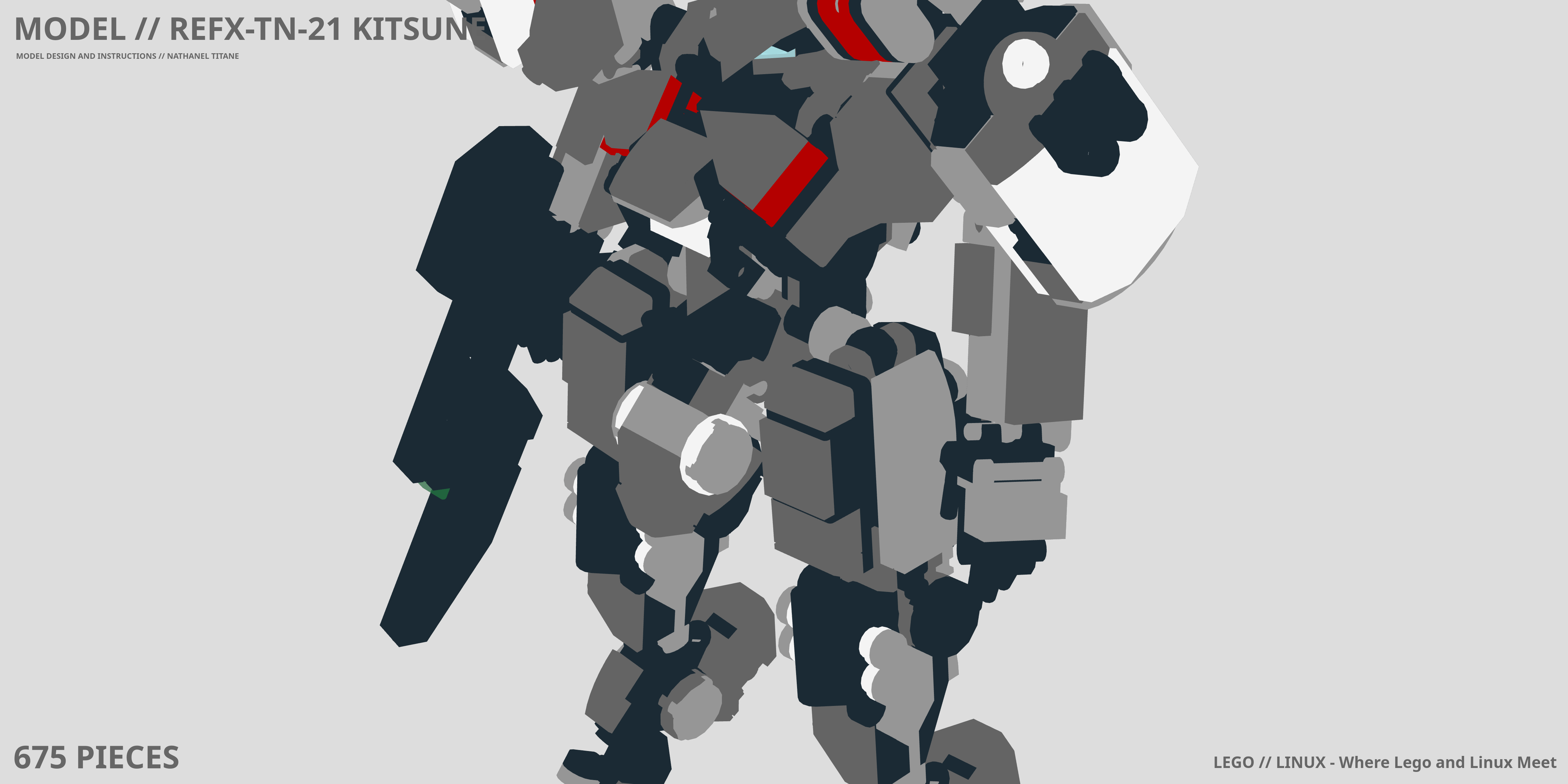 REFX-TN-21 KITSUNE LEGO® MOC - Instruction Sample - Page 1