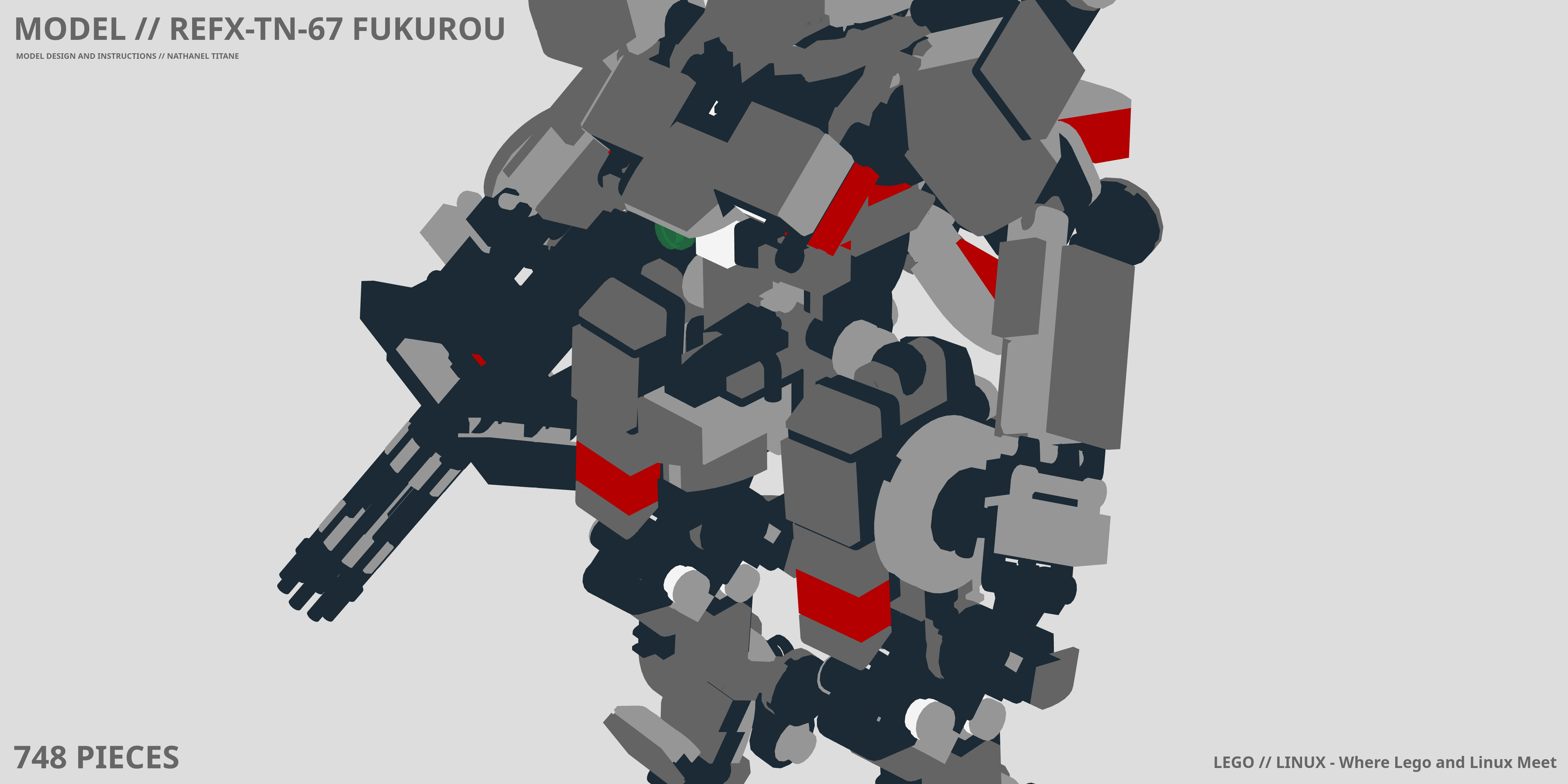 REFX-TN-67 FUKUROU LEGO® MOC - Instruction Sample - Page 1