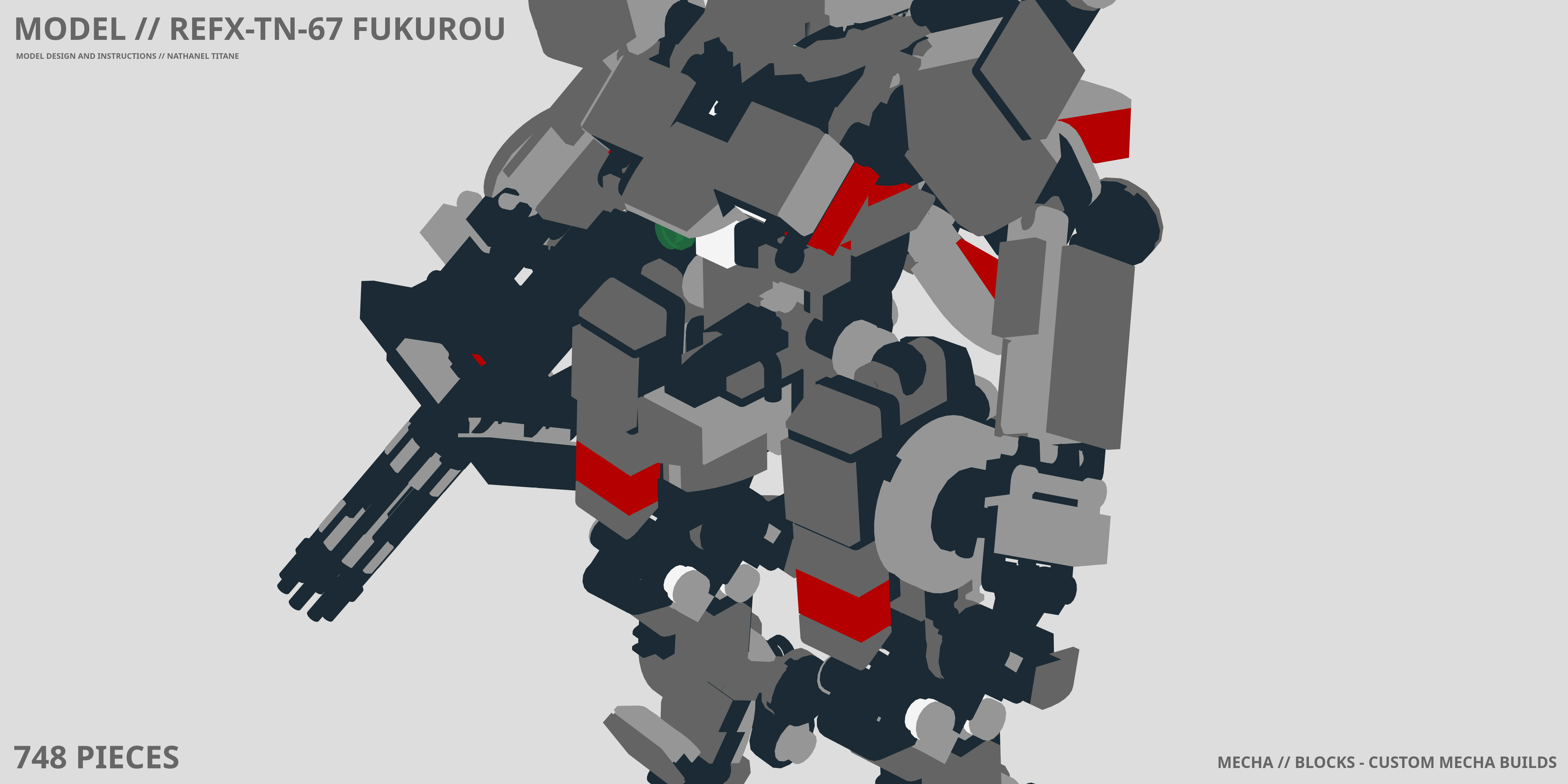 REFX-TN-67 FUKUROU LEGO® MOC - Instruction Sample - Page 1