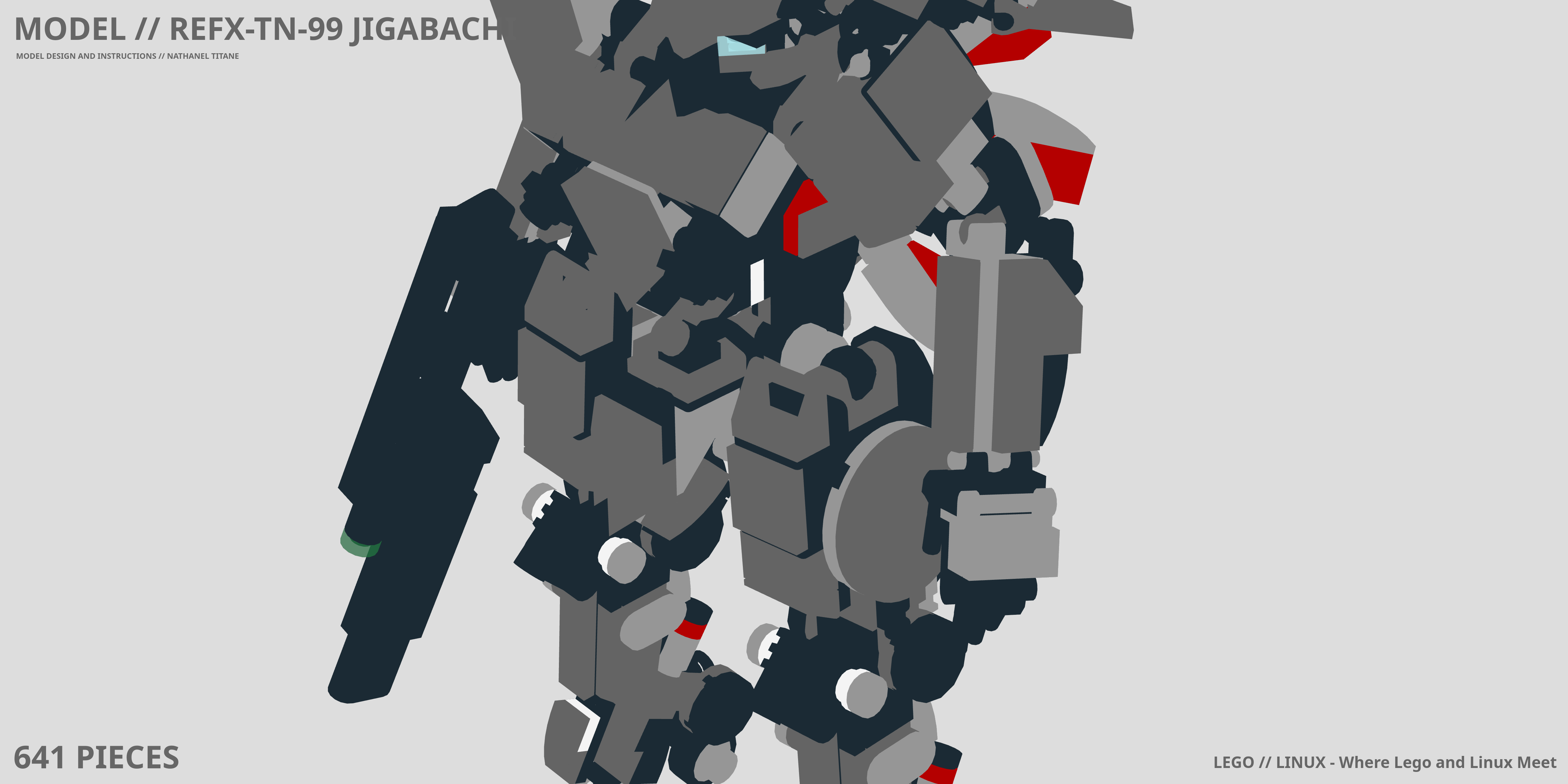 REFX-TN-99 JIGABACHI LEGO® MOC - Instruction Sample - Page 1
