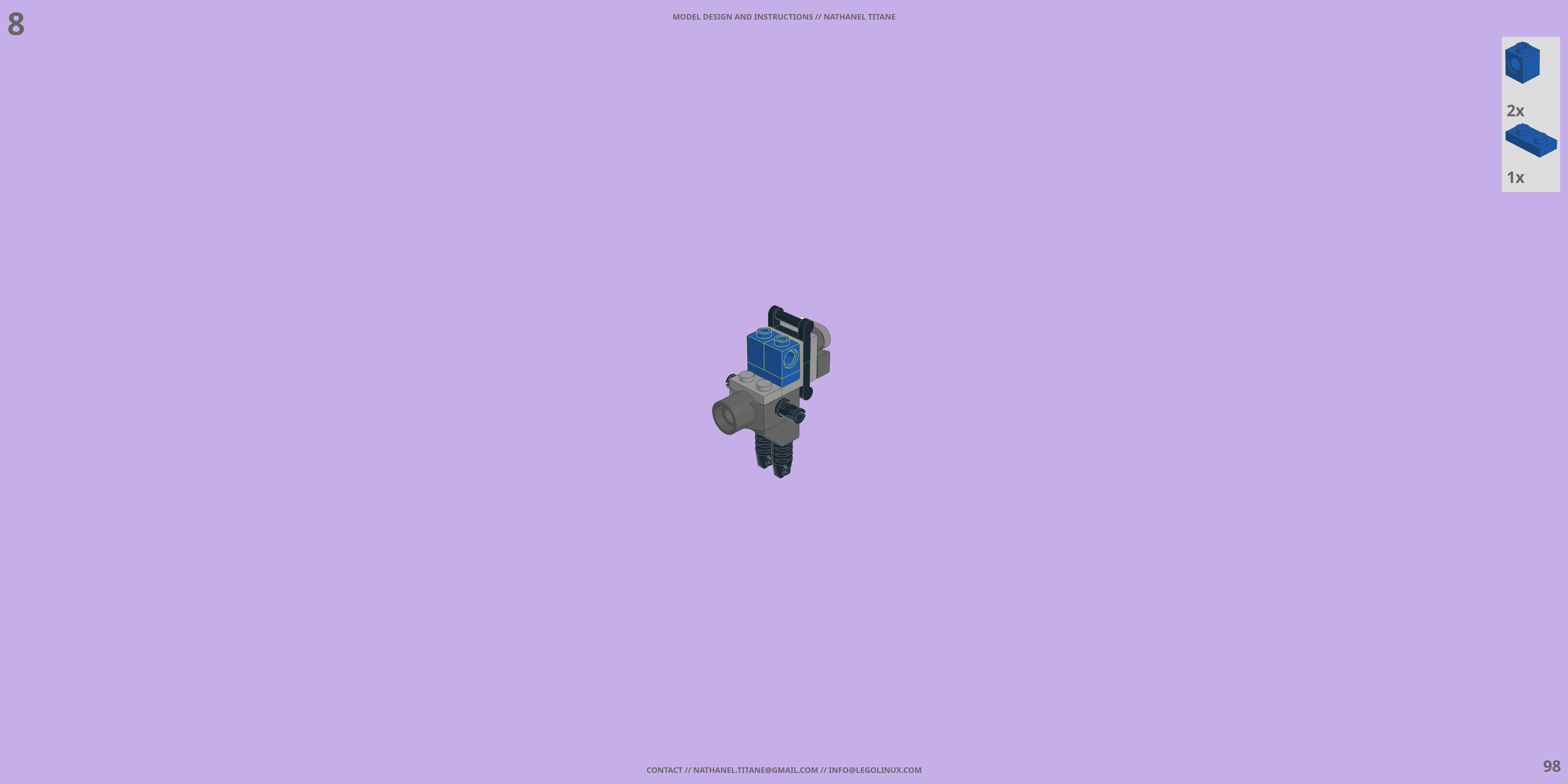 VR-041H SABER // ARMOR LEGO® MOC - Instruction Sample - Page 2