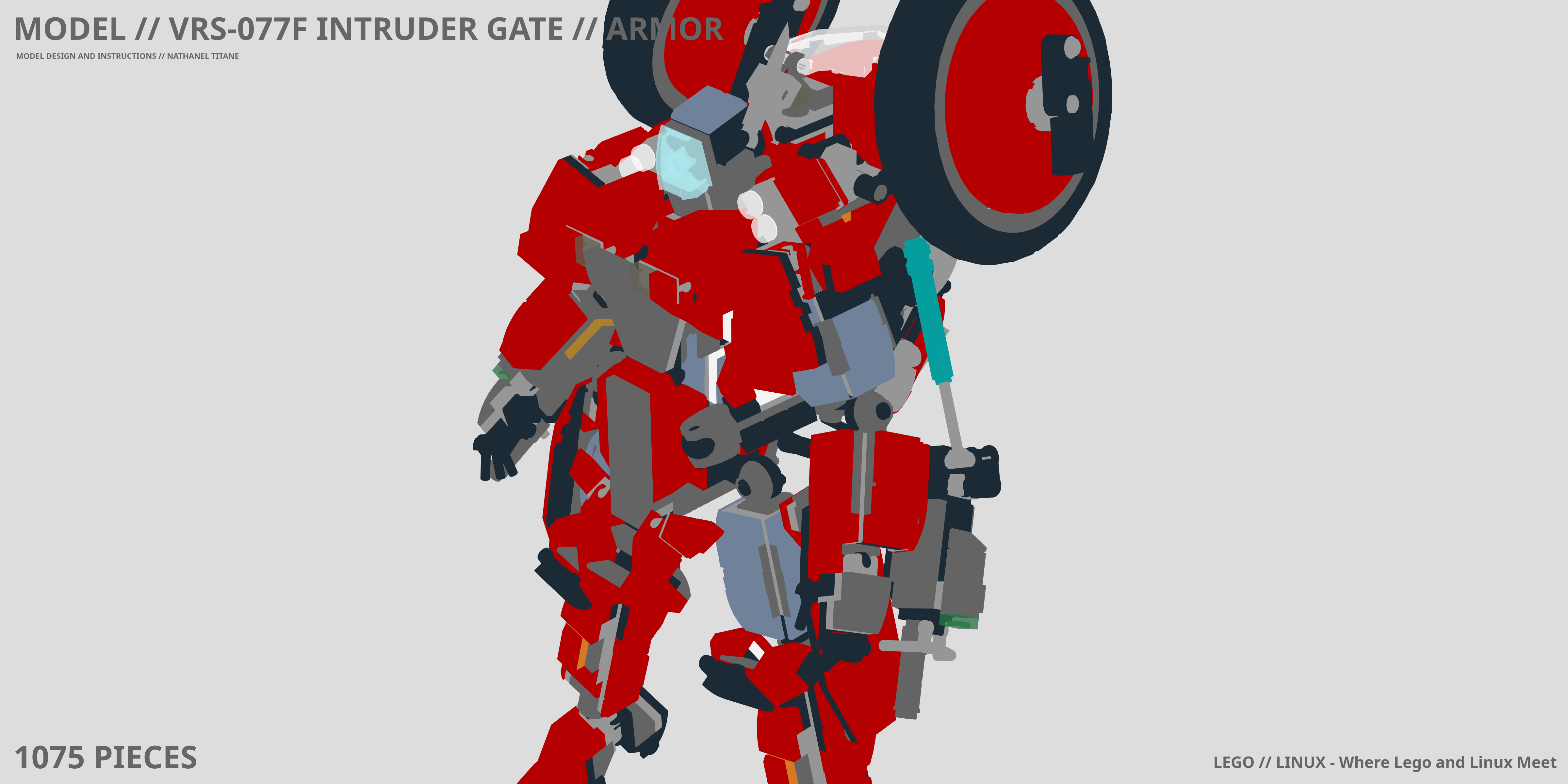 VRS-077F INTRUDER GATE // ARMOR LEGO® MOC - Instruction Sample - Page 1