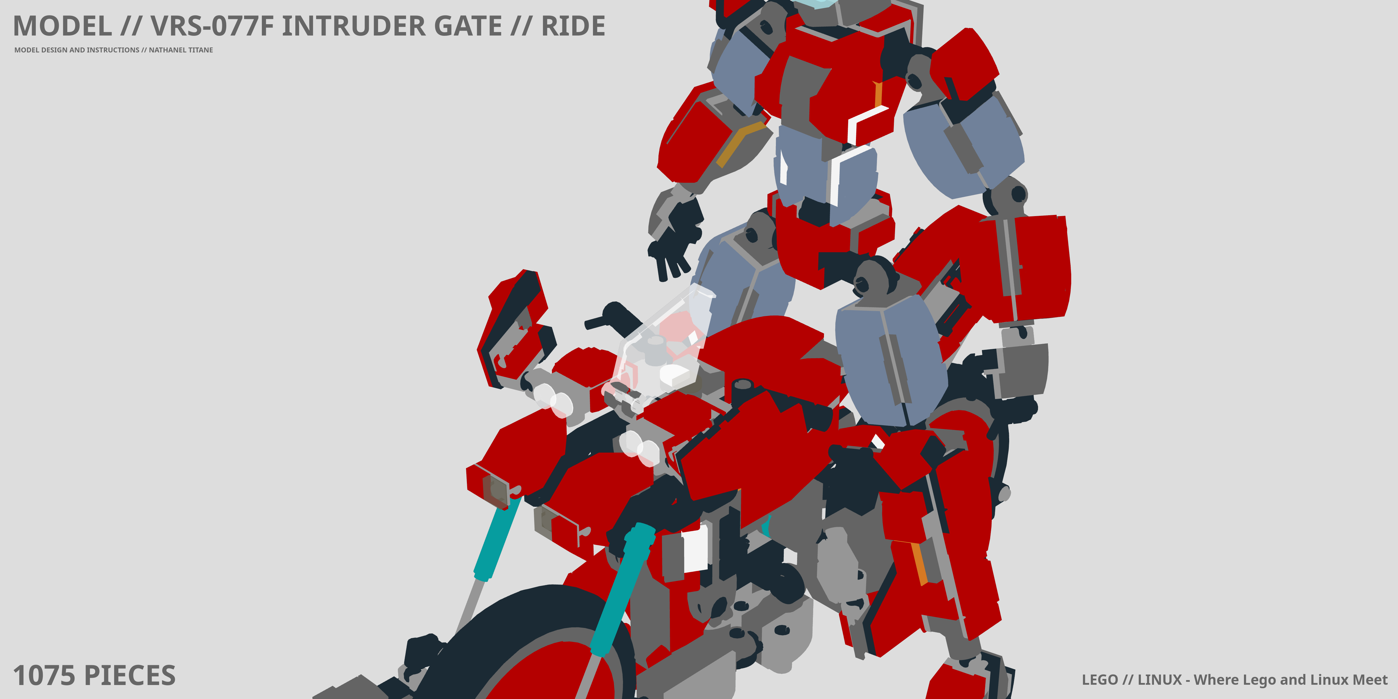 VRS-077F INTRUDER GATE // RIDE LEGO® MOC - Instruction Sample - Page 1