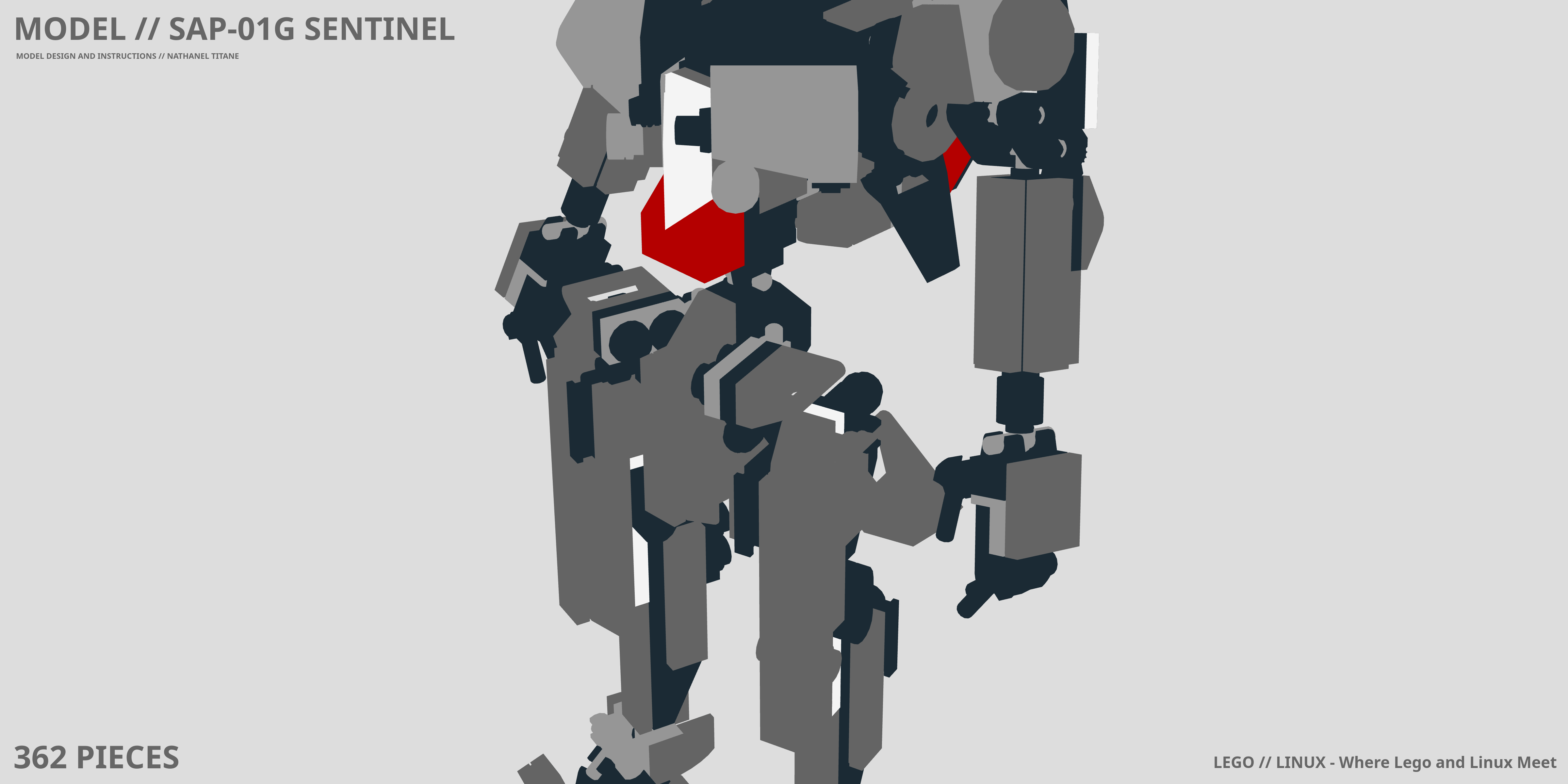 SAP-01G SENTINEL LEGO® MOC - Instruction Sample - Page 1