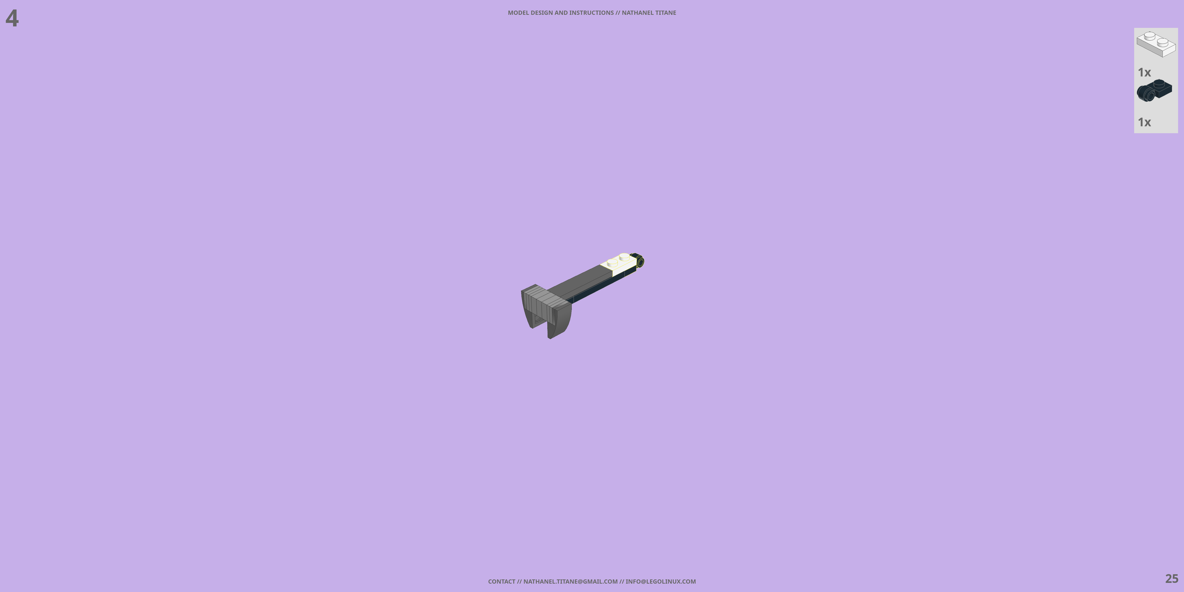 SAP-01G SENTINEL LEGO® MOC - Instruction Sample - Page 3