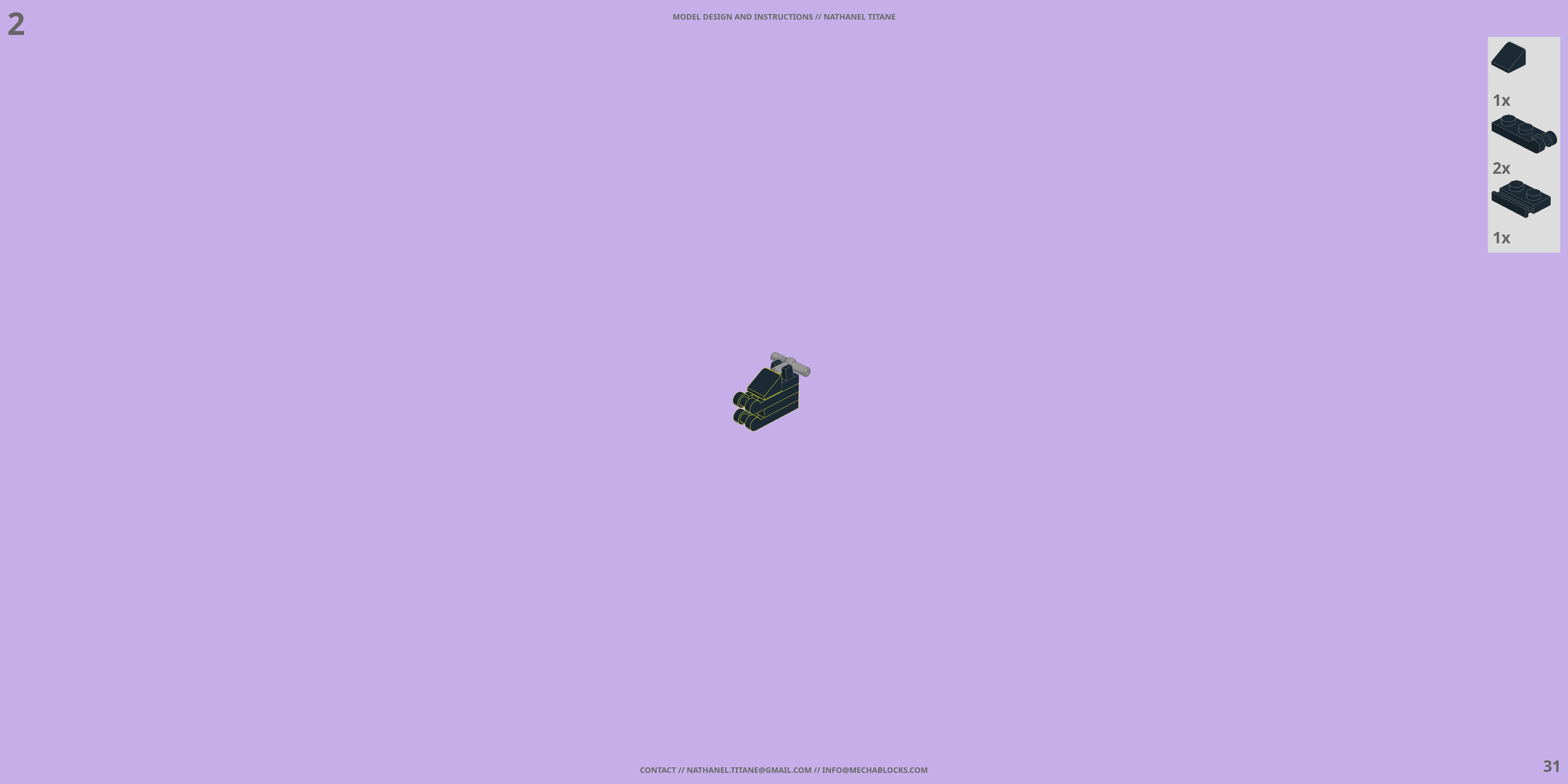 SAP-01G SENTINEL LEGO® MOC - Instruction Sample - Page 3