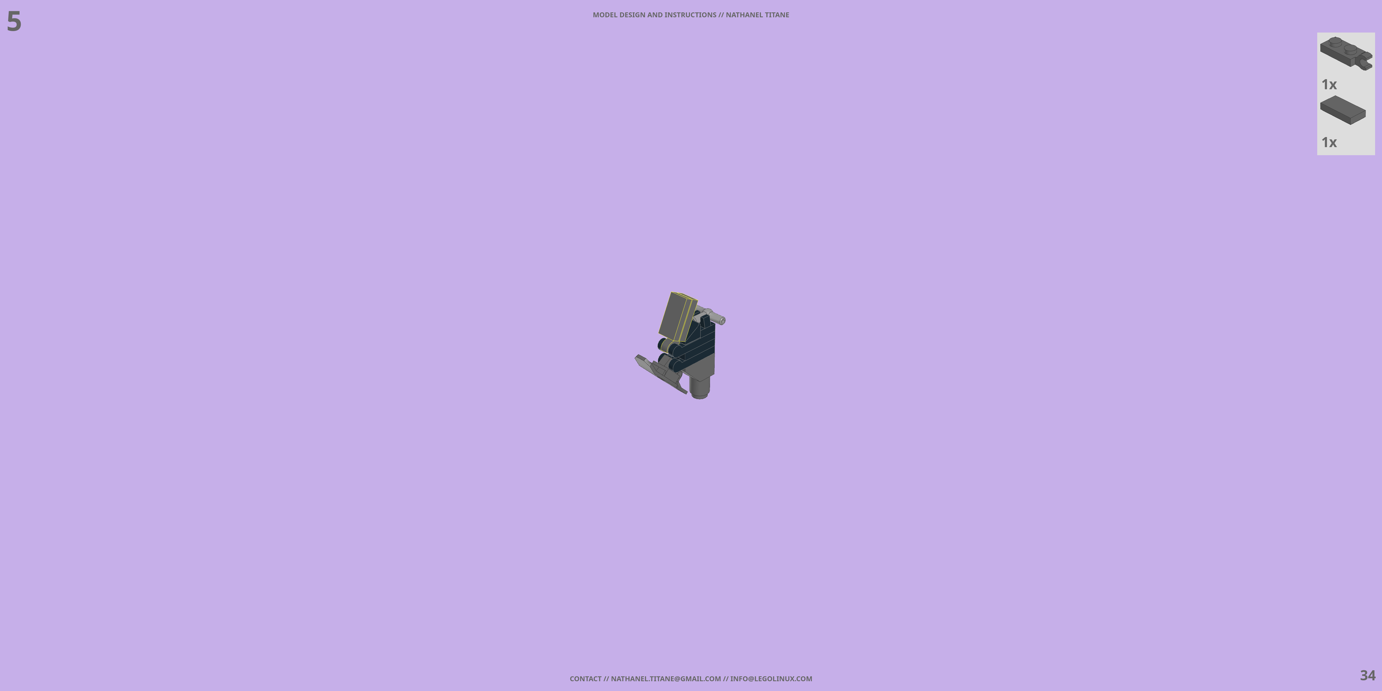 SAP-01G SENTINEL LEGO® MOC - Instruction Sample - Page 4
