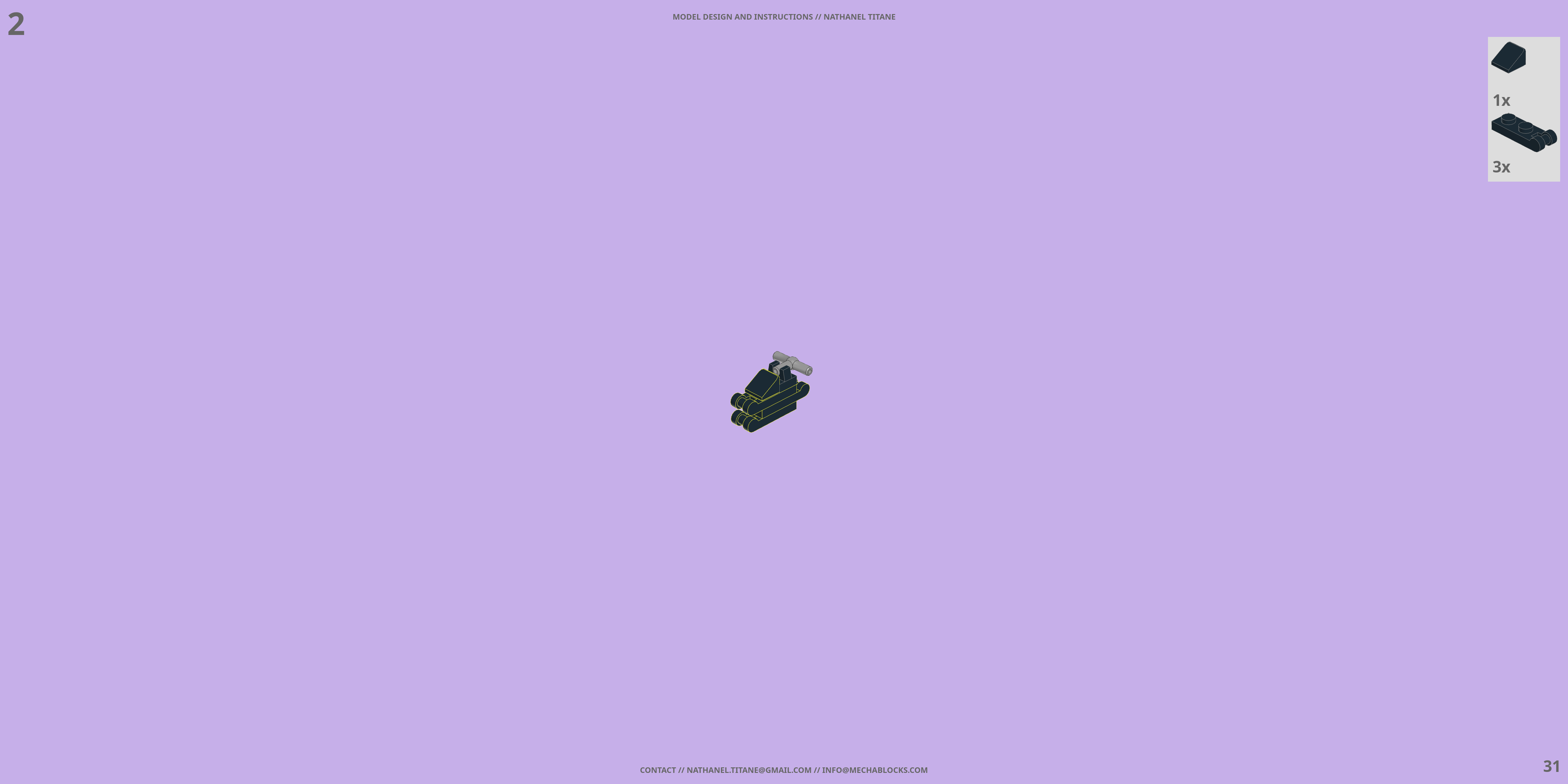 SAP-02W SHIROKAMI LEGO® MOC - Instruction Sample - Page 3
