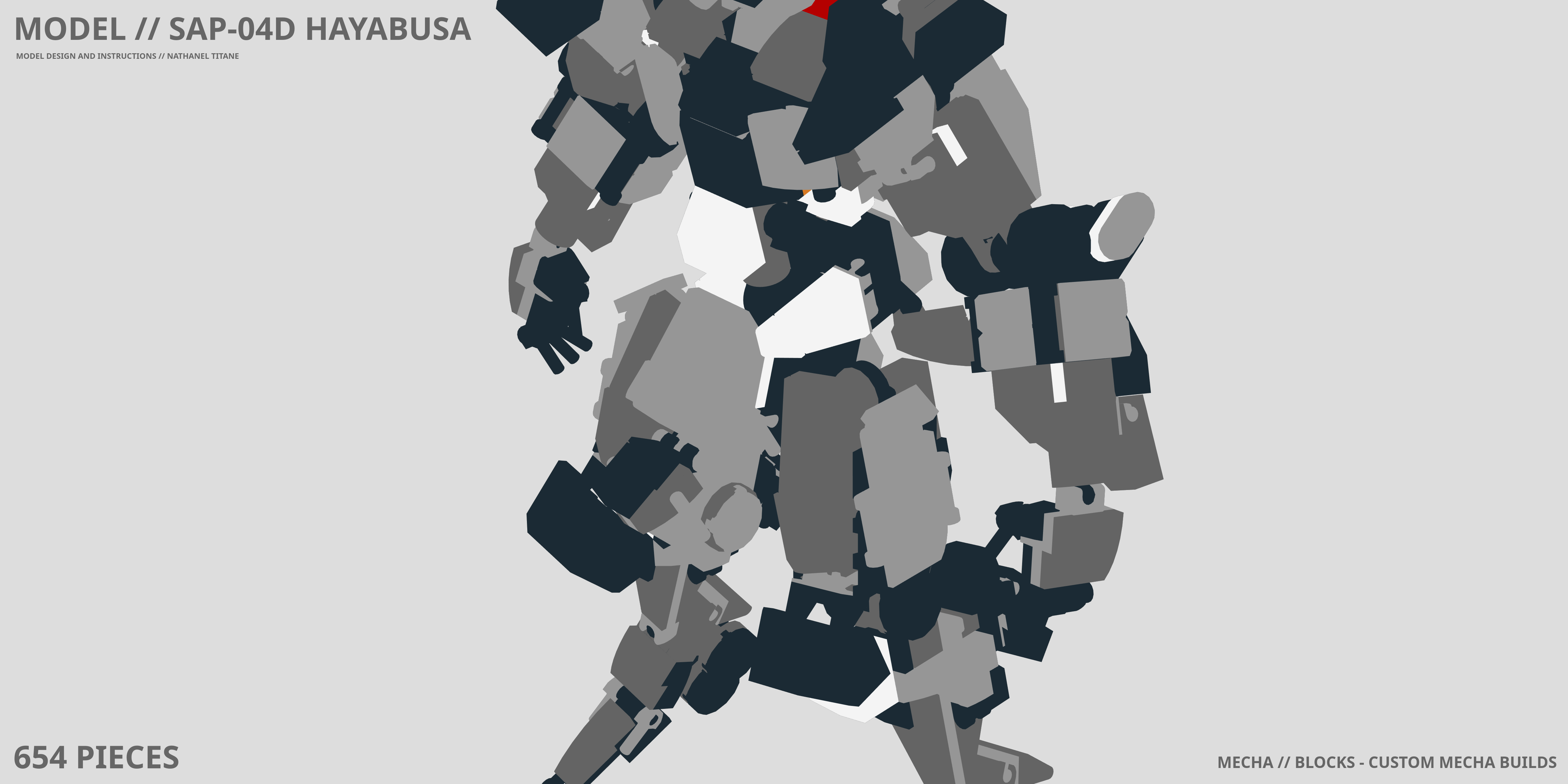 SAP-04D HAYABUSA LEGO® MOC - Instruction Sample - Page 1