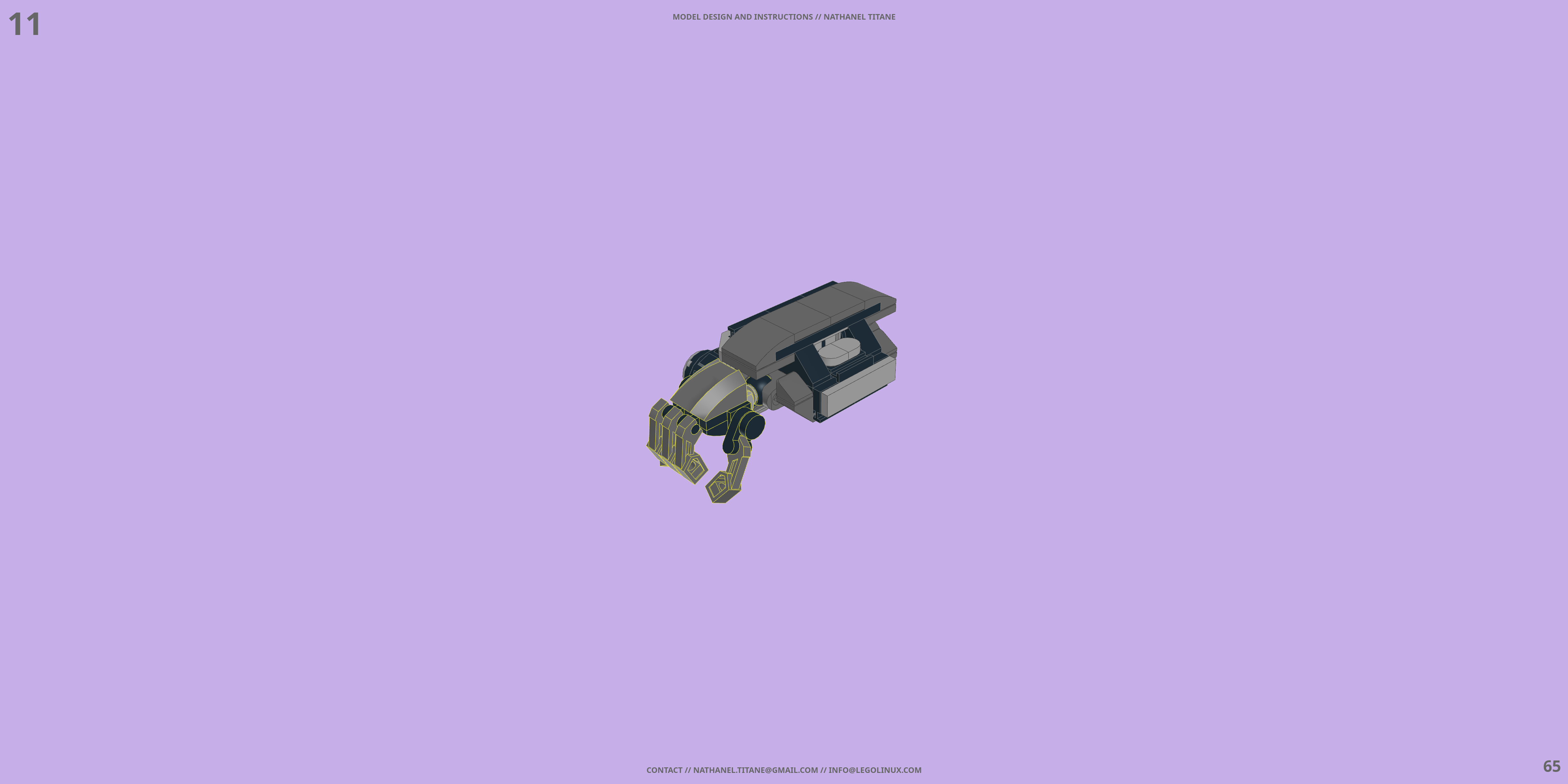 TH-NX-01 BUSHWACKER // BATTLE FRAME LEGO® MOC - Instruction Sample - Page 5