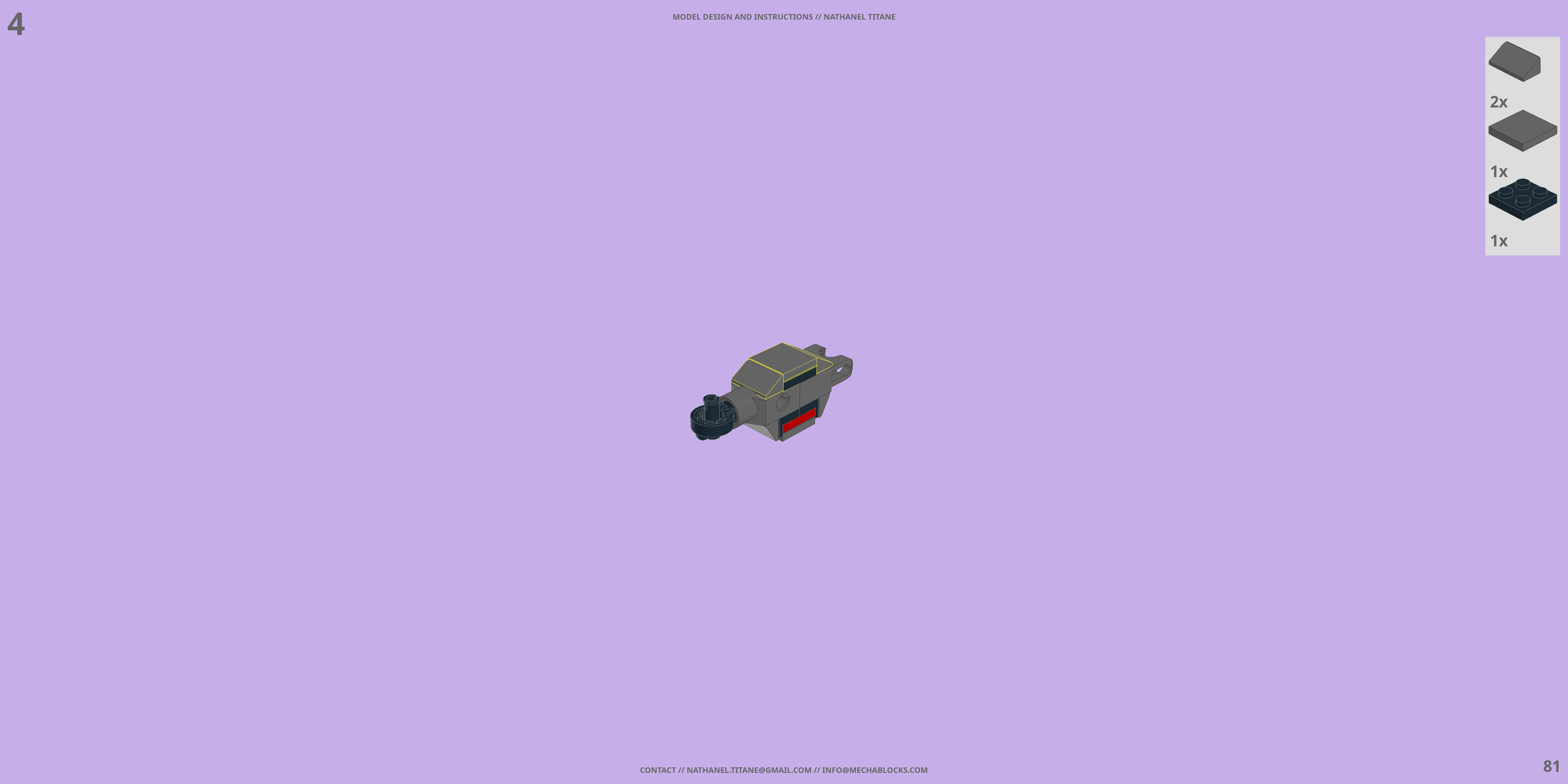 TH-NX-01 BUSHWACKER // BATTLE FRAME LEGO® MOC - Instruction Sample - Page 5