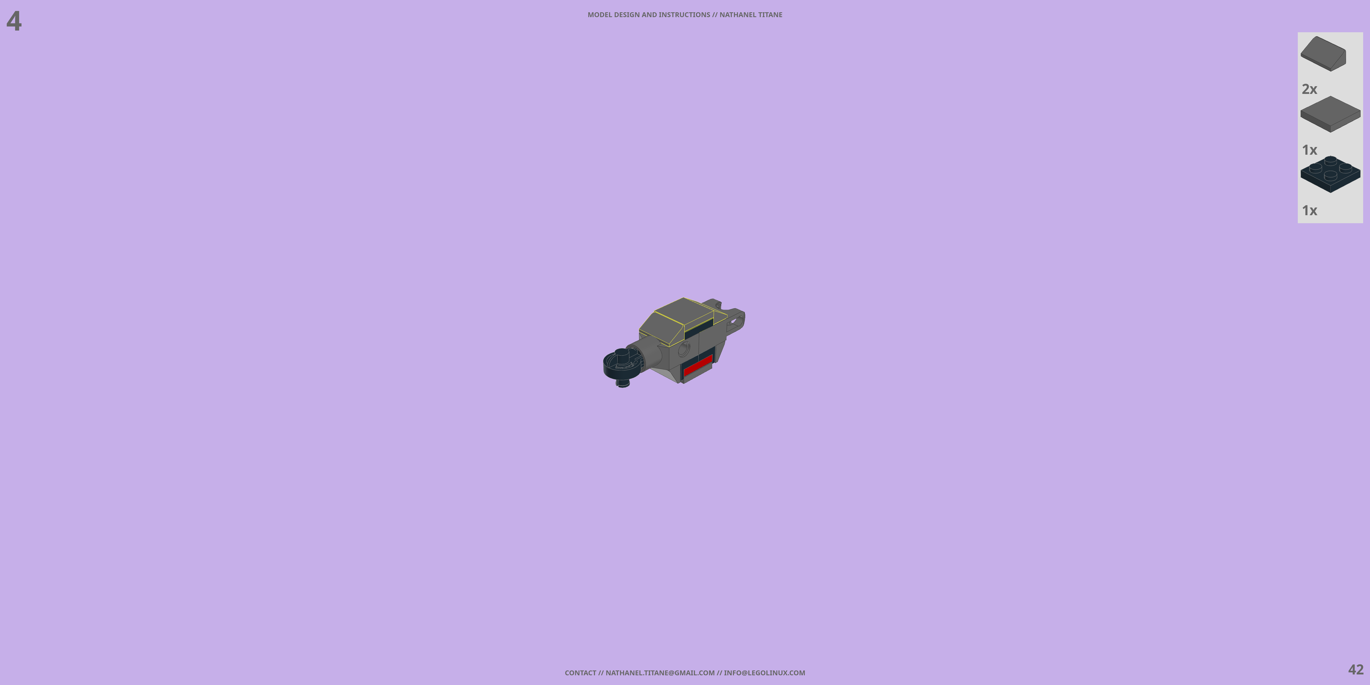 TH-NX-01 BUSHWACKER // TANK LEGO® MOC - Instruction Sample - Page 4