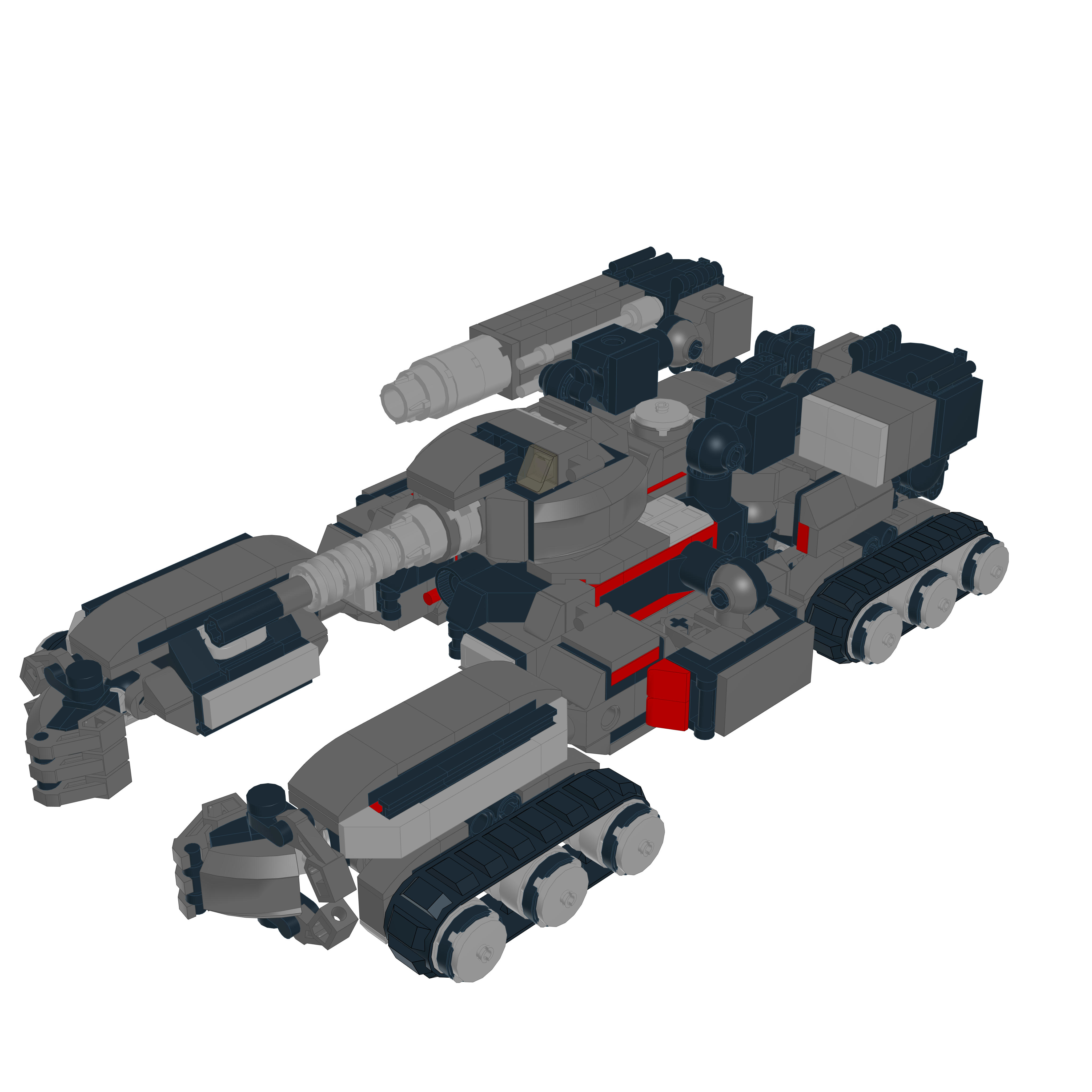 TH-NX-01 BUSHWACKER // BATTLE FRAME LEGO® MOC - TANK