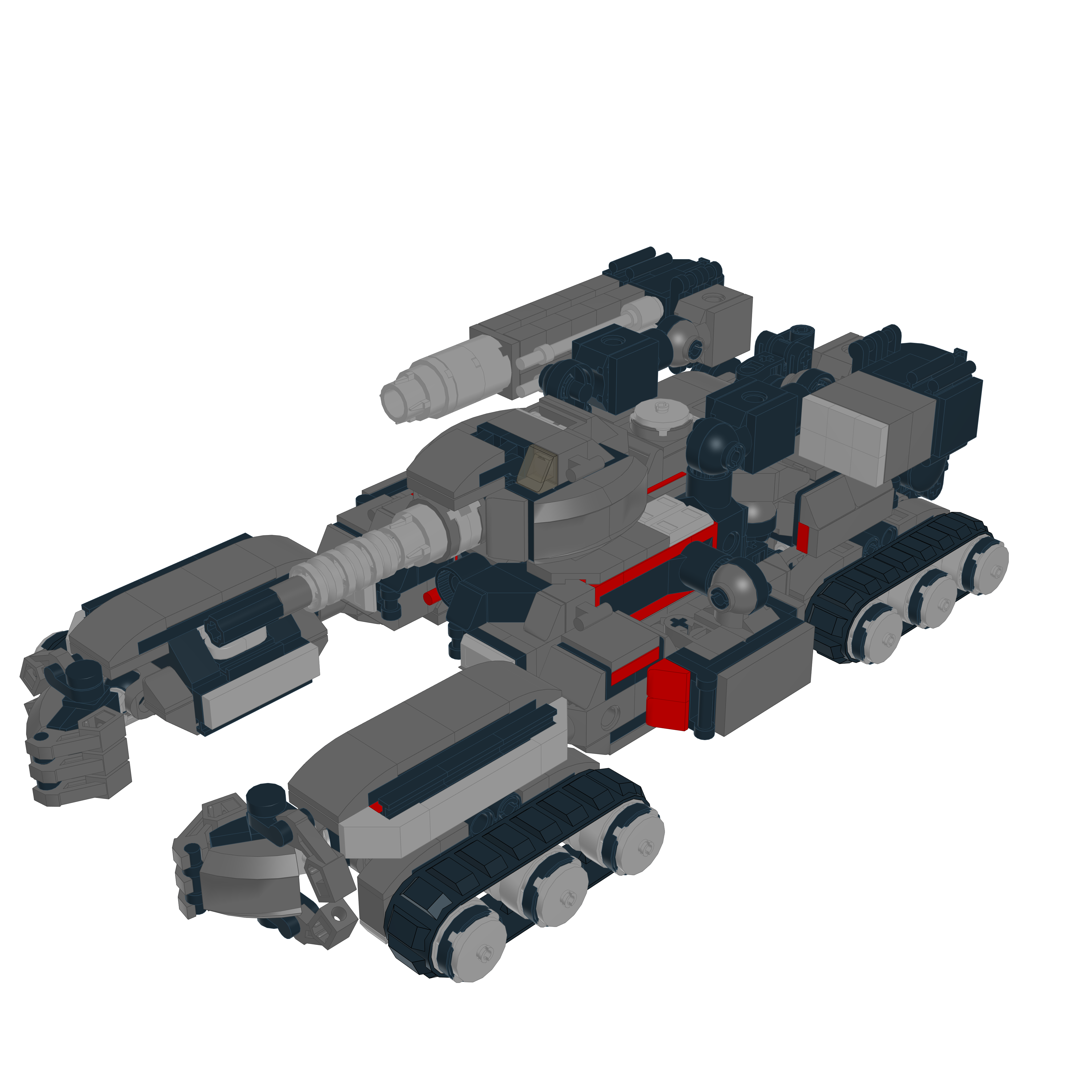 TH-NX-01 BUSHWACKER // BATTLE FRAME LEGO® MOC - TANK