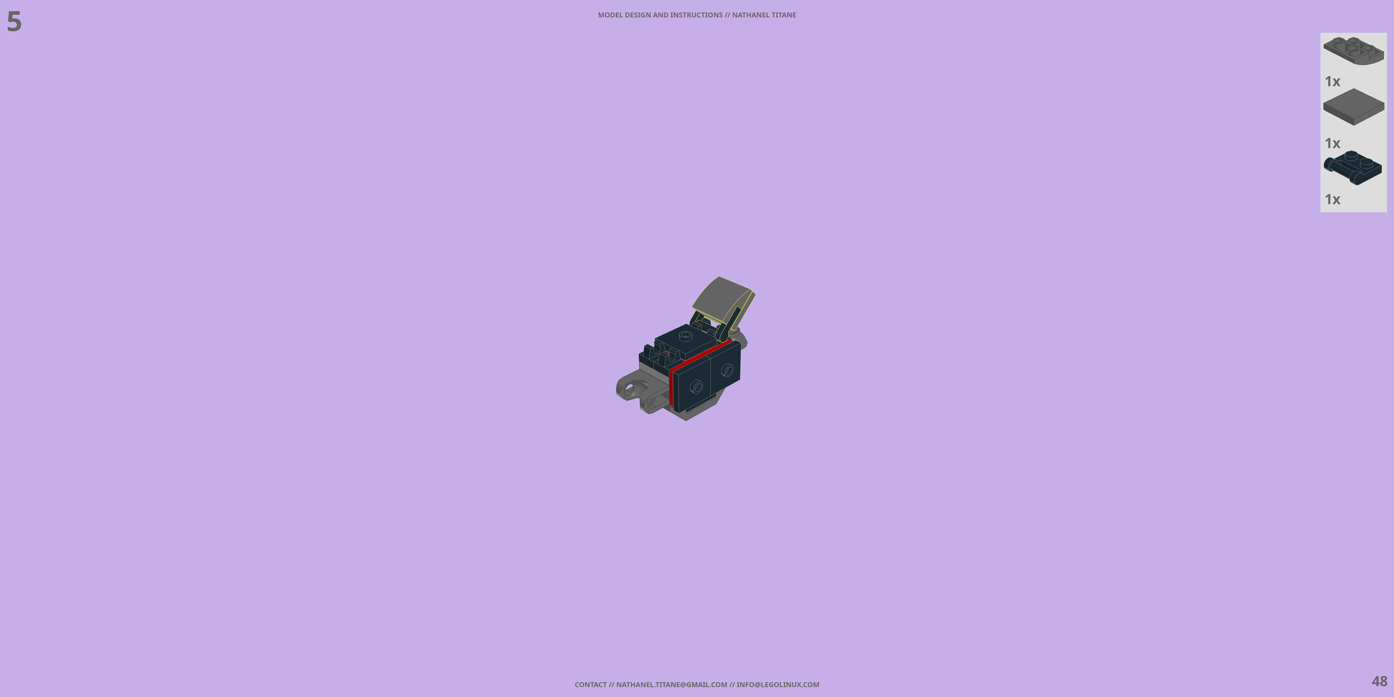 TH-NX-02 SIEGEMASTER // BATTLE FRAME LEGO® MOC - Instruction Sample - Page 4