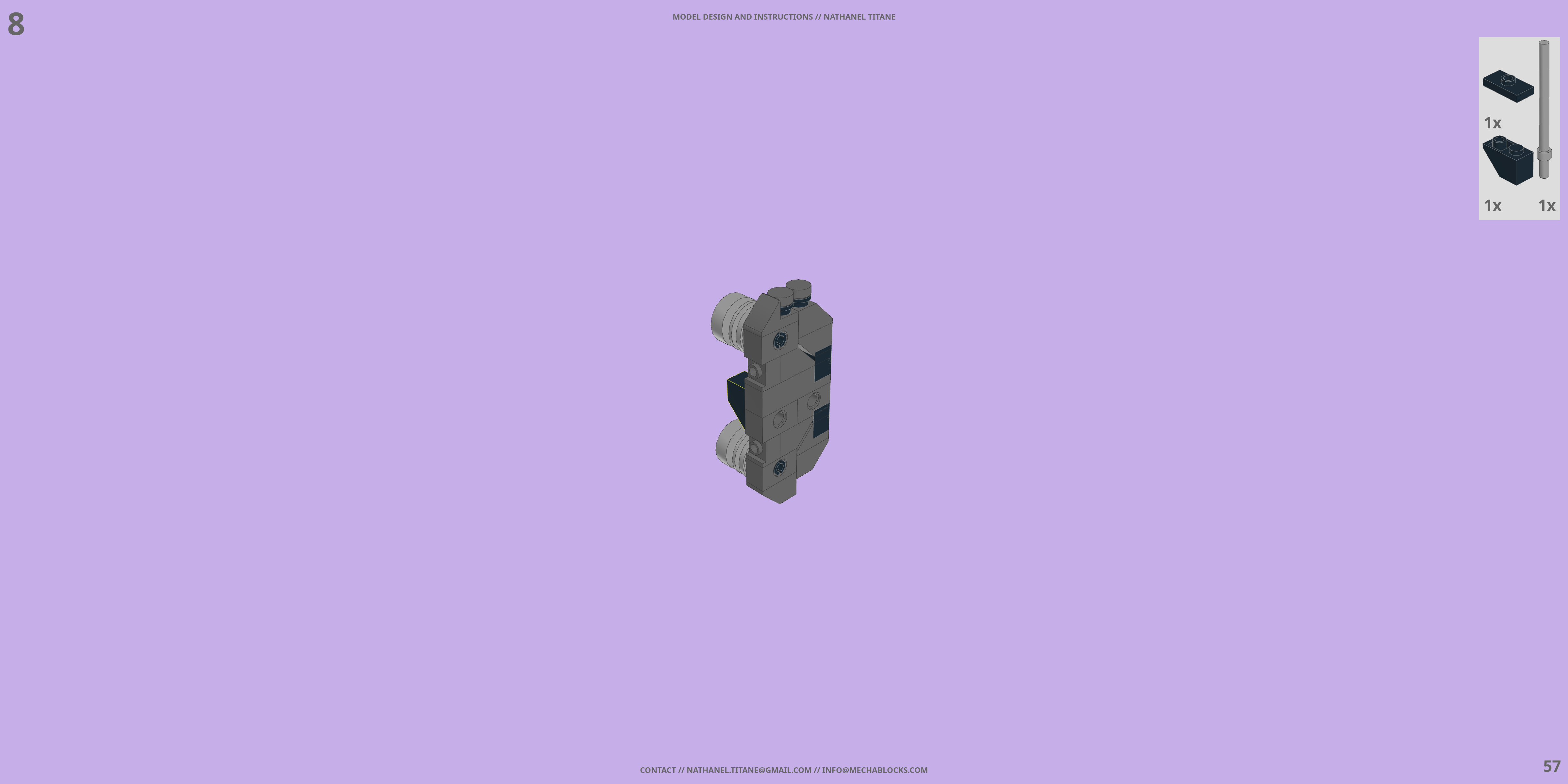 TH-NX-02 SIEGEMASTER // BATTLE FRAME LEGO® MOC - Instruction Sample - Page 4