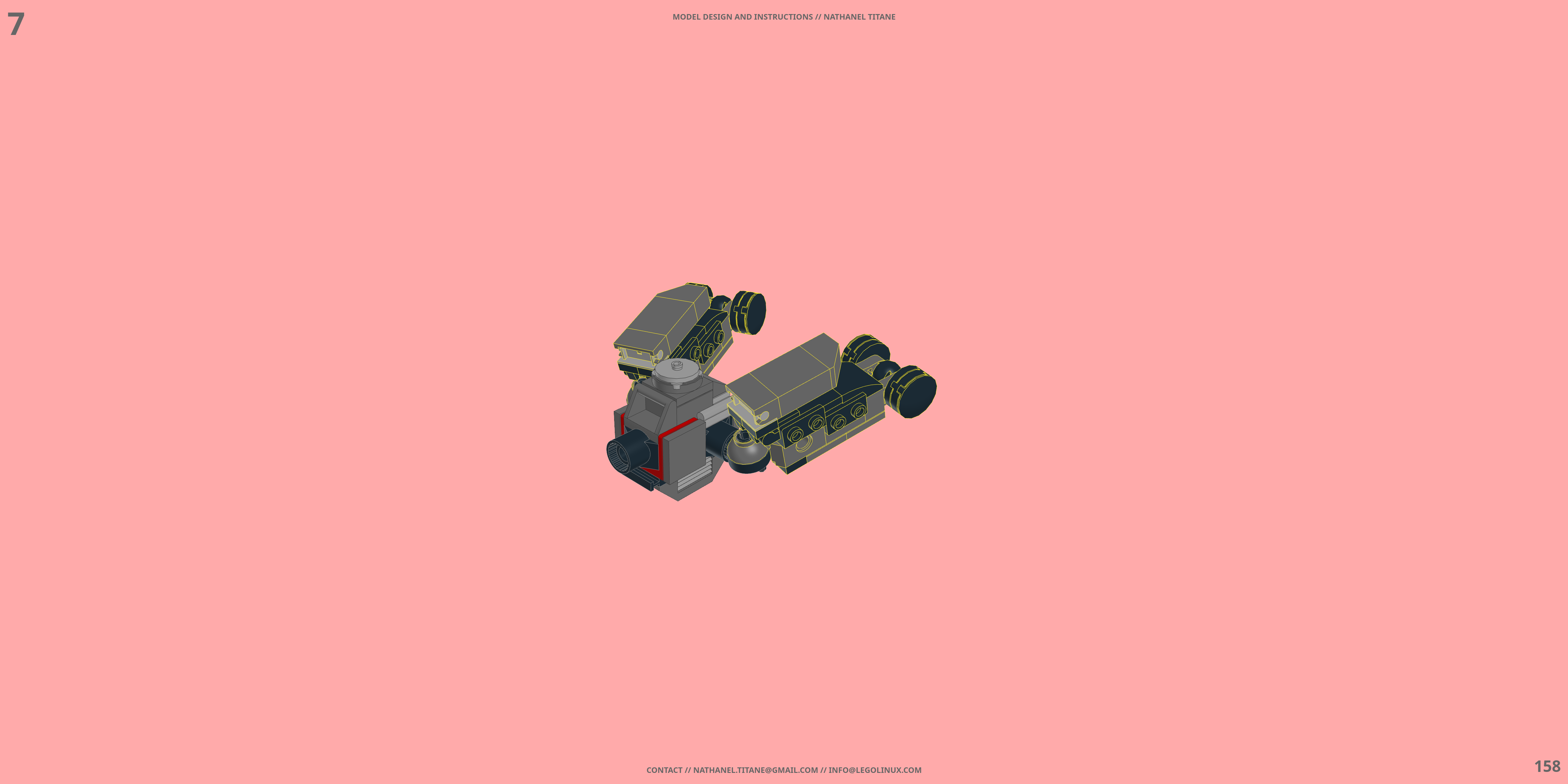 TH-NX-02 SIEGEMASTER // BATTLE FRAME LEGO® MOC - Instruction Sample - Page 6