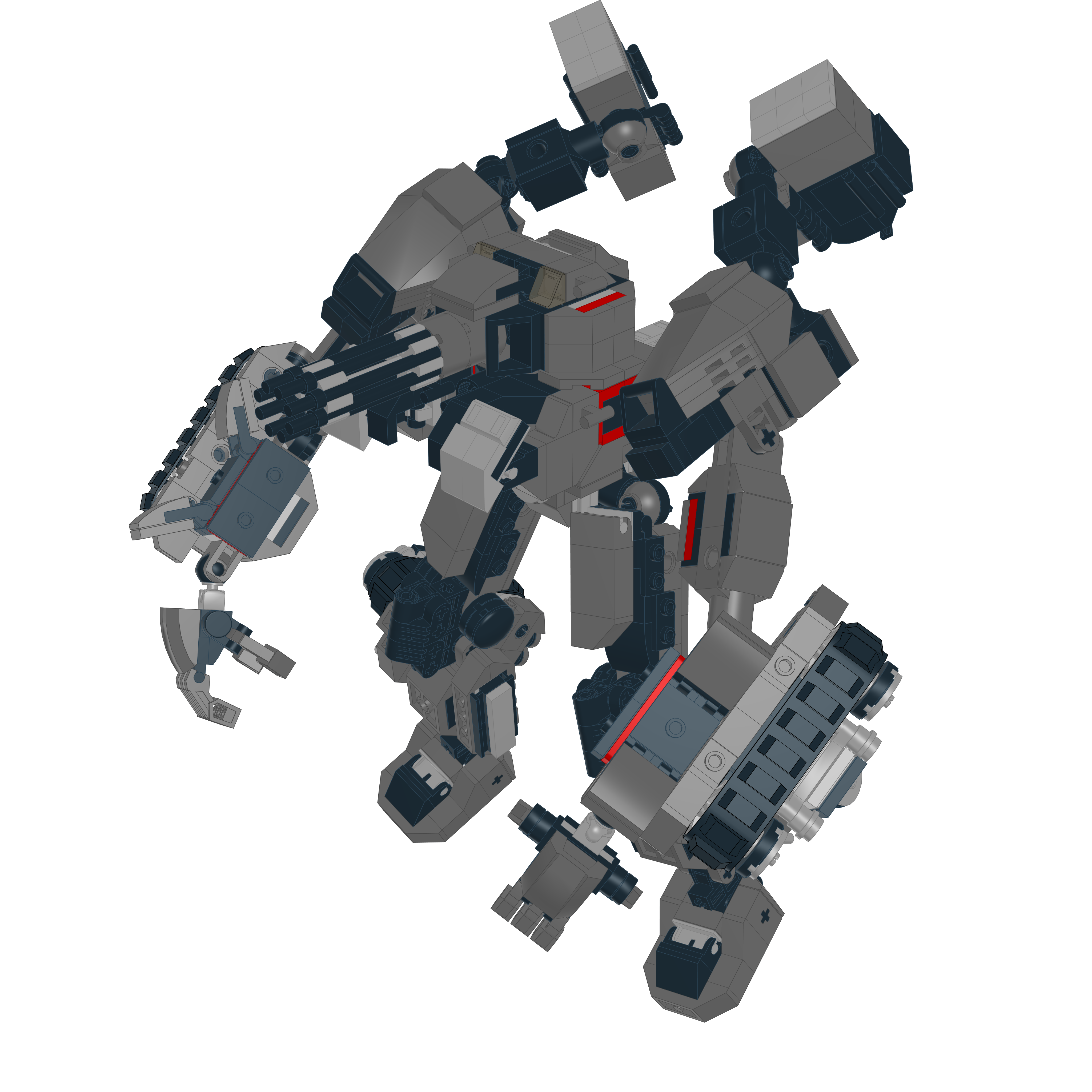 TH-NX-02 SIEGEMASTER // TANK LEGO® MOC - FRAME