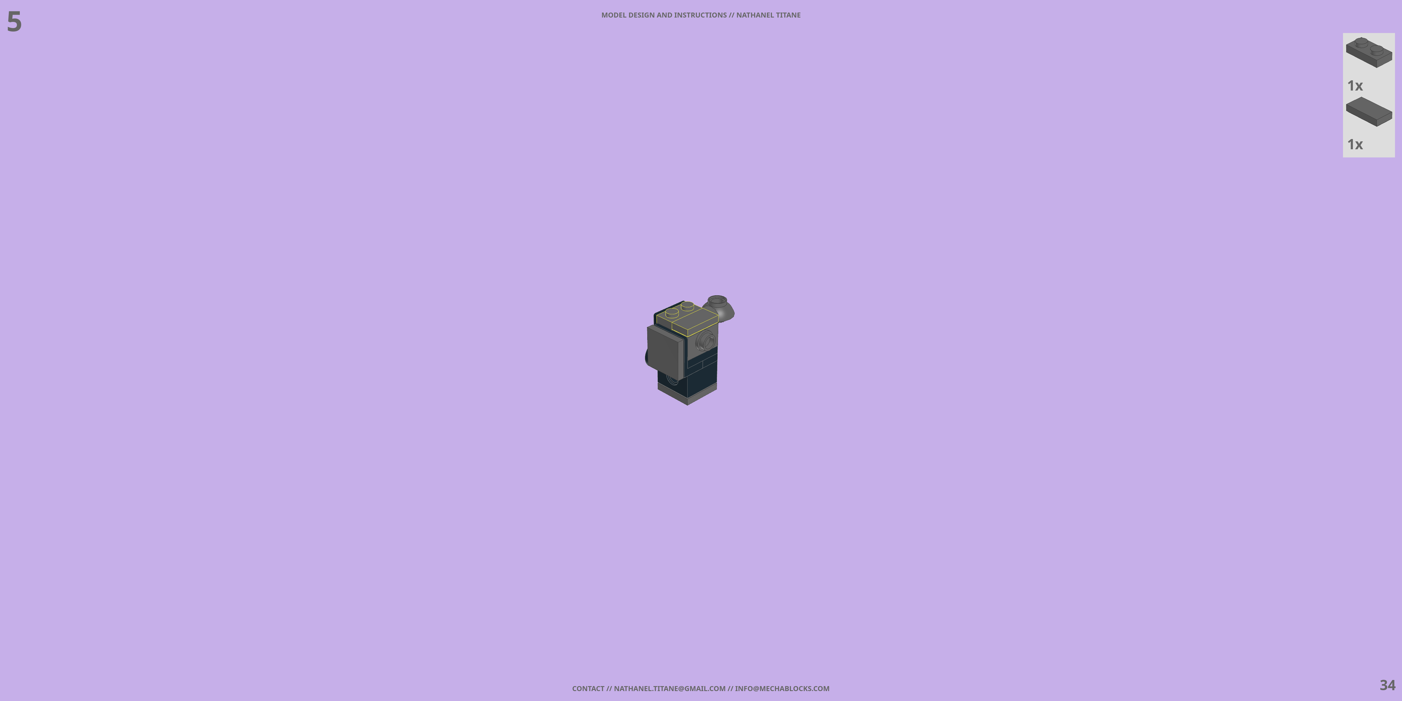 TH-NX-02 SIEGEMASTER // TANK LEGO® MOC - Instruction Sample - Page 2
