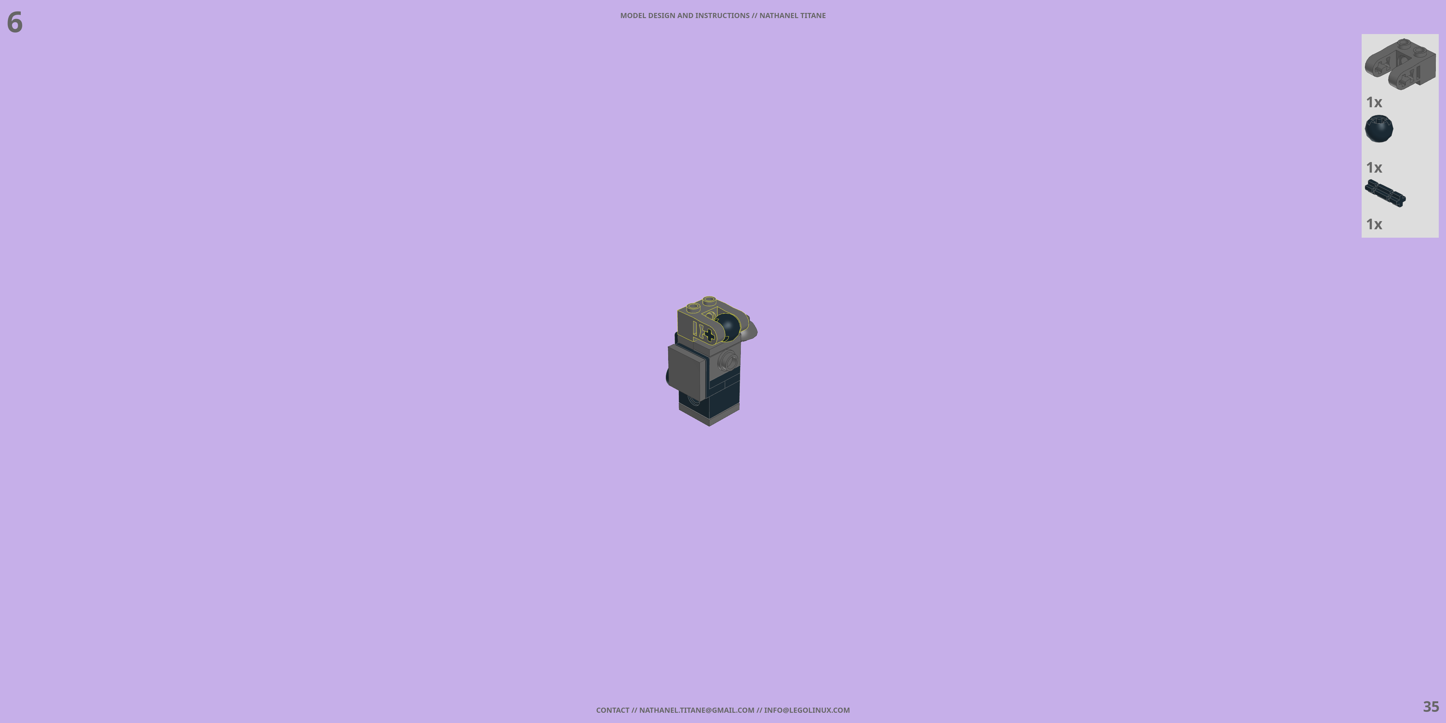 TH-NX-02 SIEGEMASTER // TANK LEGO® MOC - Instruction Sample - Page 3