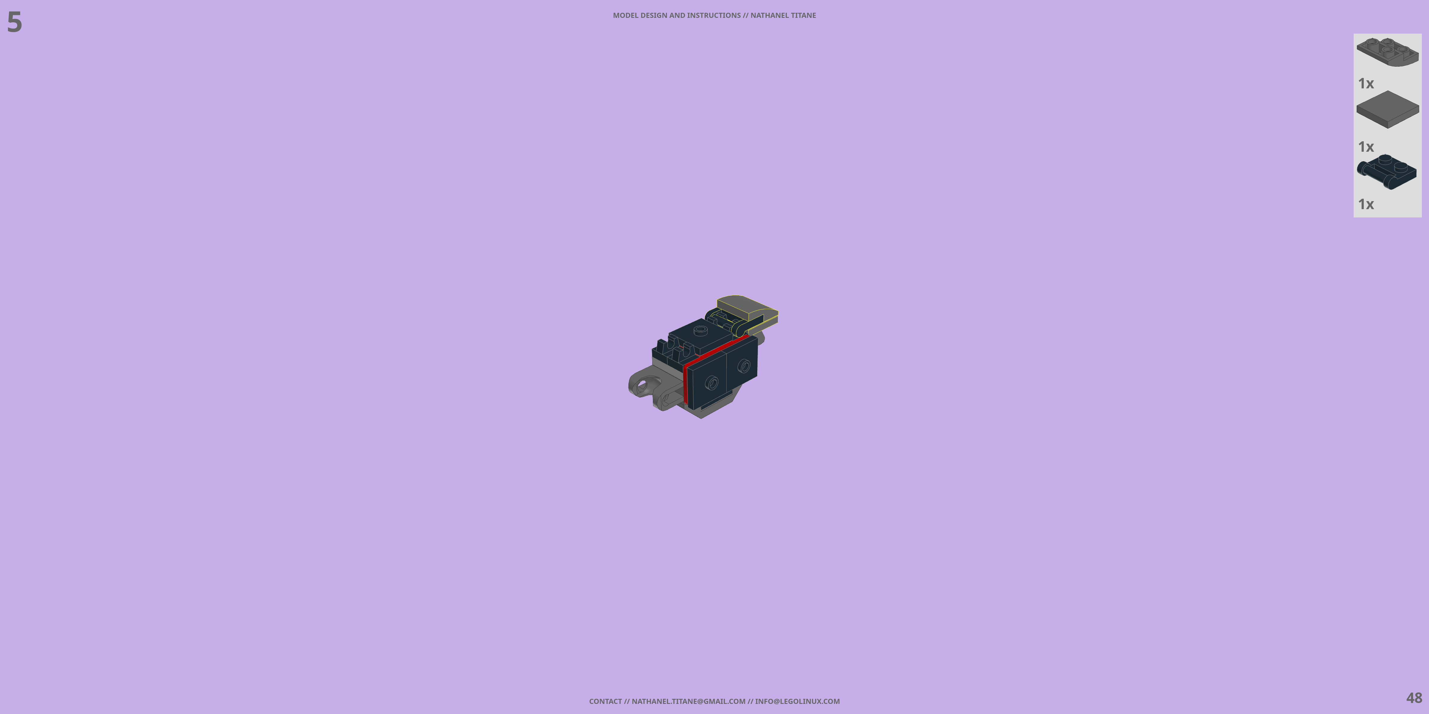 TH-NX-02 SIEGEMASTER // TANK LEGO® MOC - Instruction Sample - Page 4
