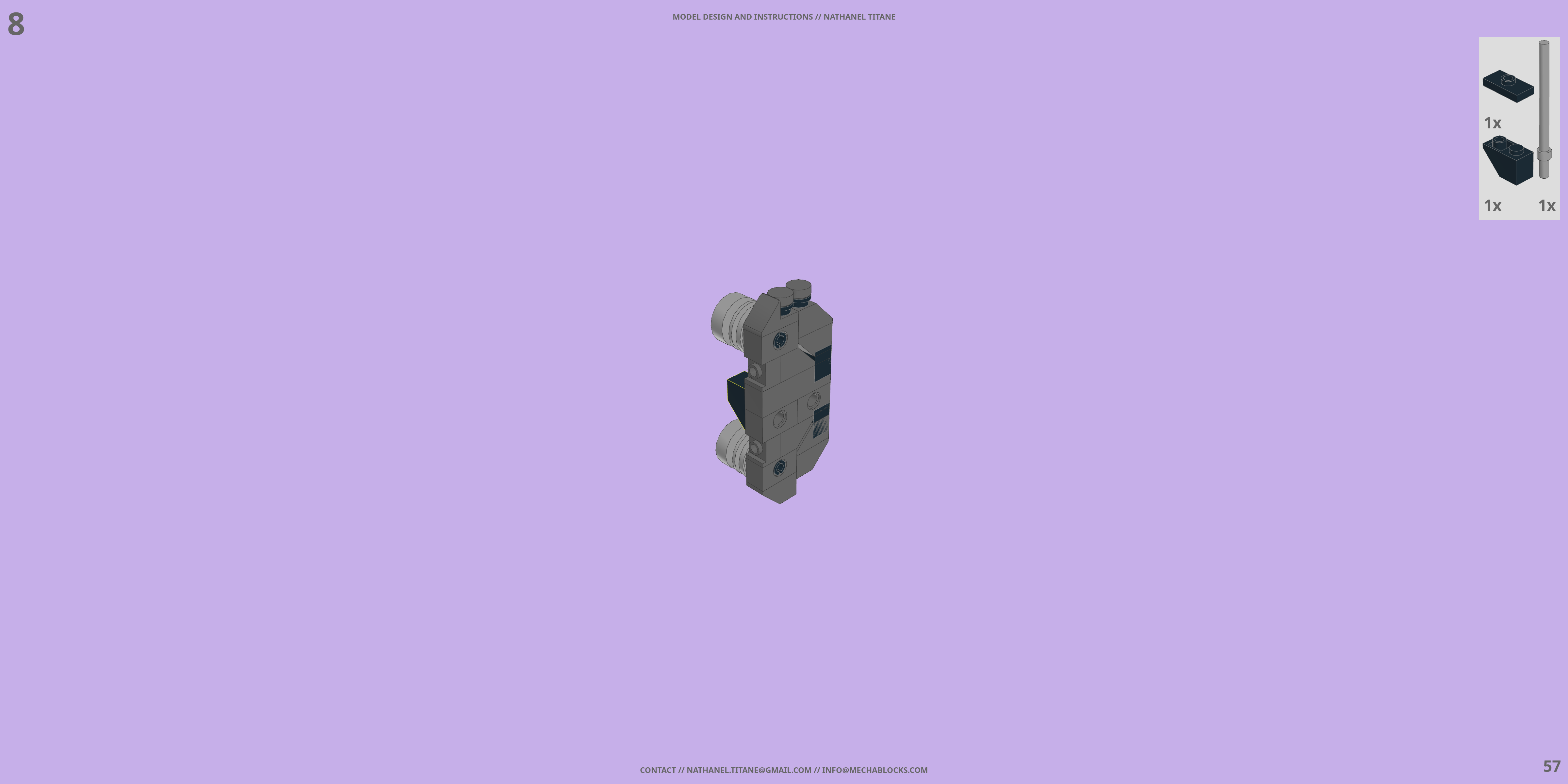 TH-NX-02 SIEGEMASTER // TANK LEGO® MOC - Instruction Sample - Page 4