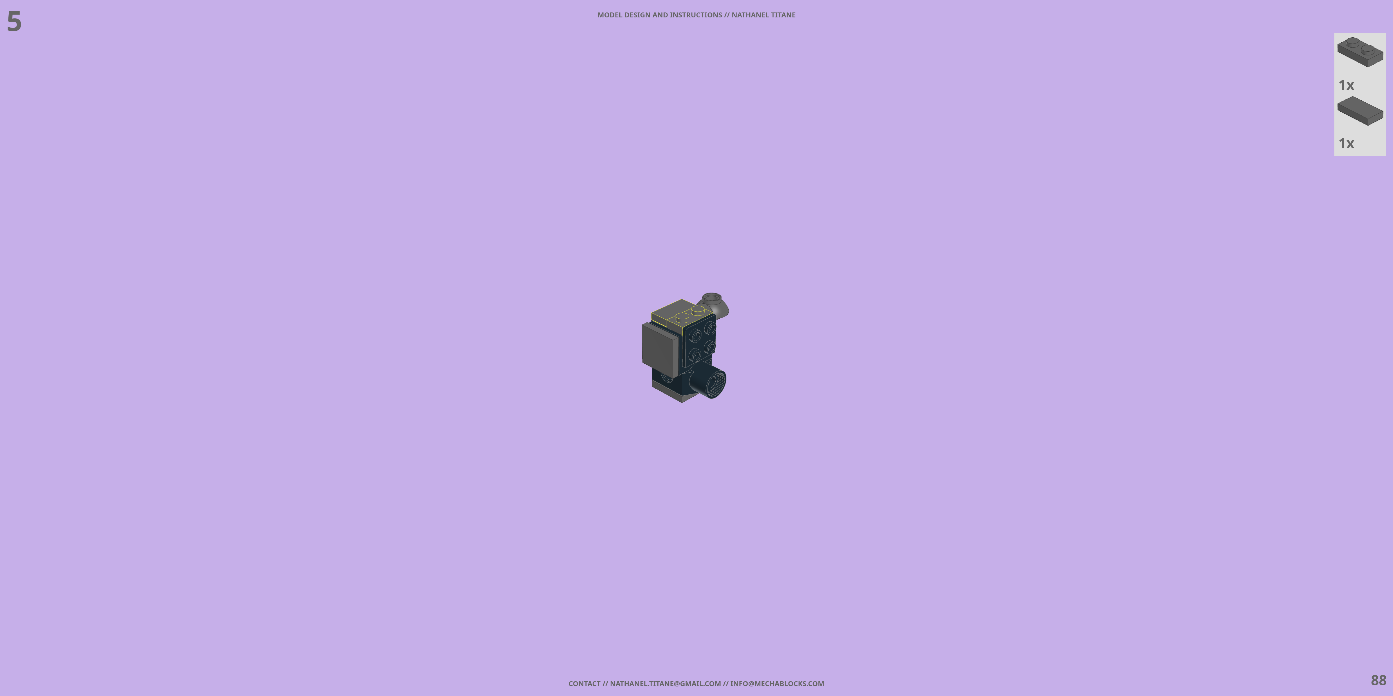 TH-NX-02 SIEGEMASTER // TANK LEGO® MOC - Instruction Sample - Page 5