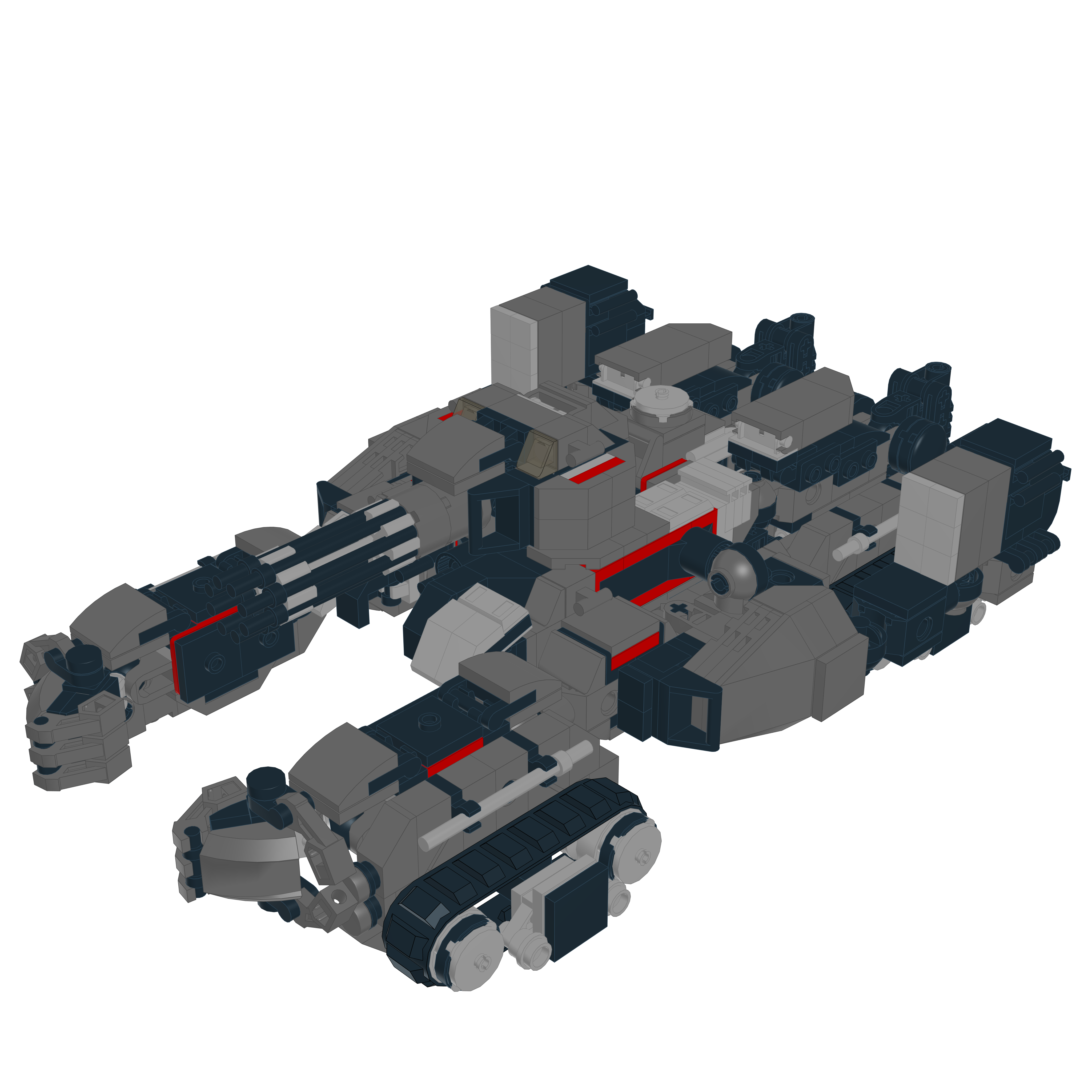 TH-NX-02 SIEGEMASTER // BATTLE FRAME LEGO® MOC - TANK