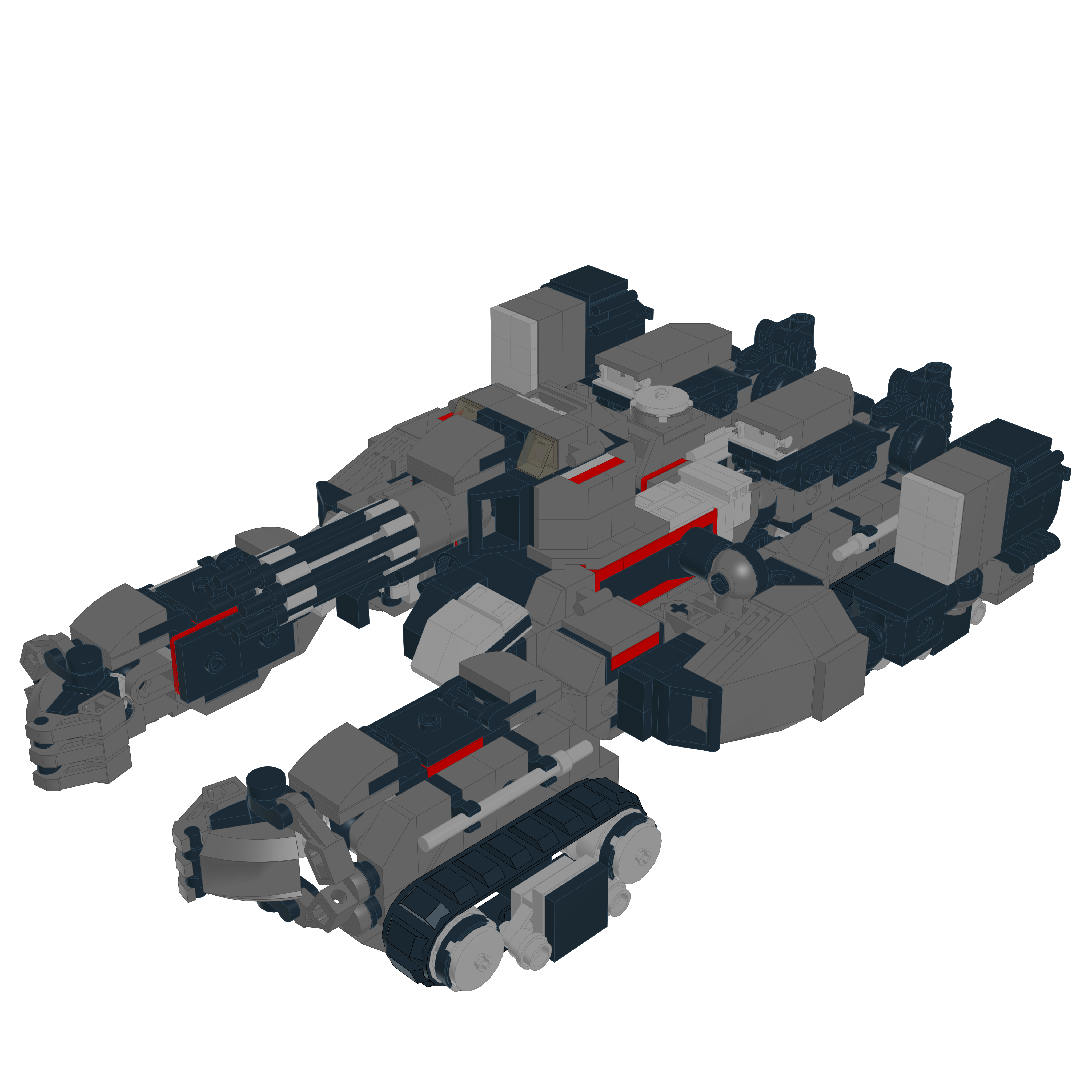 TH-NX-02 SIEGEMASTER // BATTLE FRAME LEGO® MOC - TANK