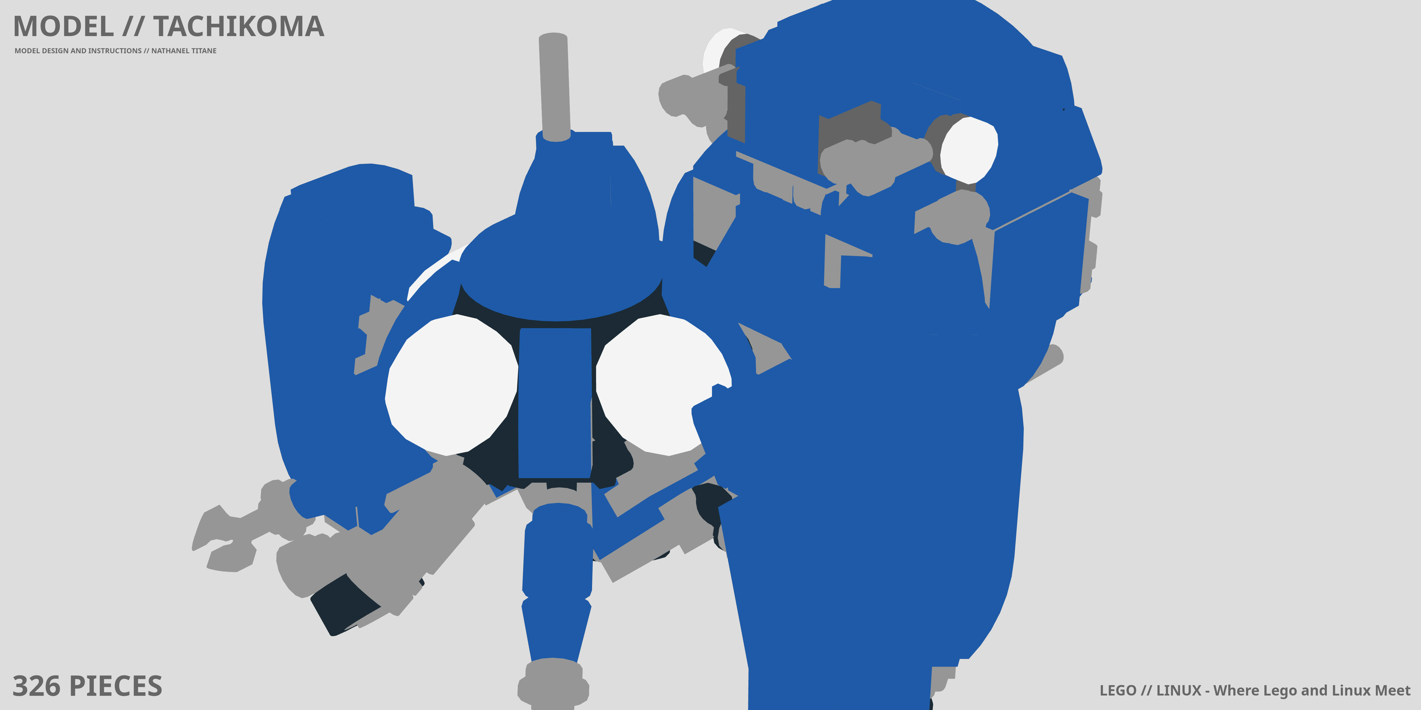 TACHIKOMA LEGO® MOC - Instruction Sample - Page 1