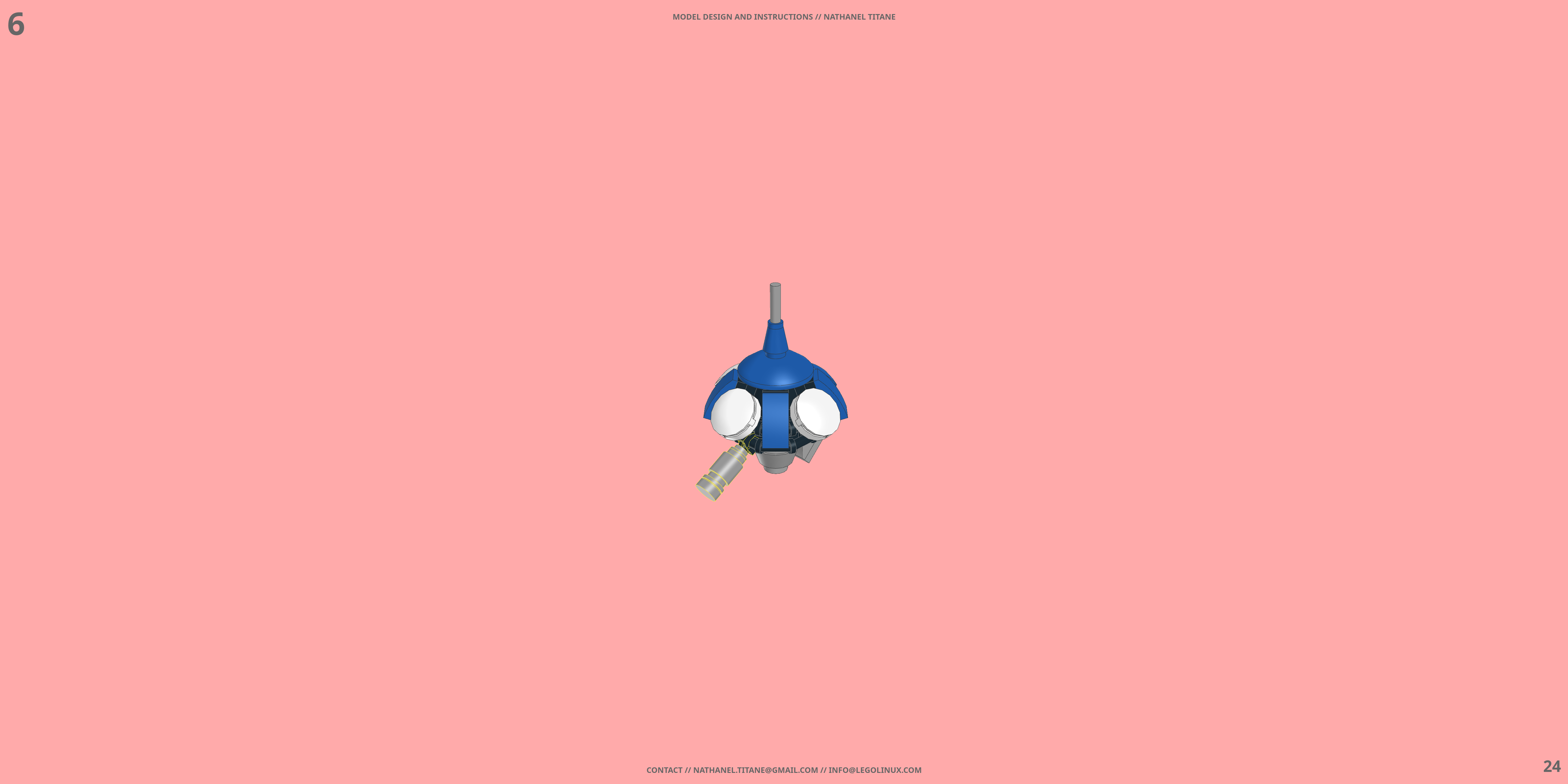 TACHIKOMA LEGO® MOC - Instruction Sample - Page 2