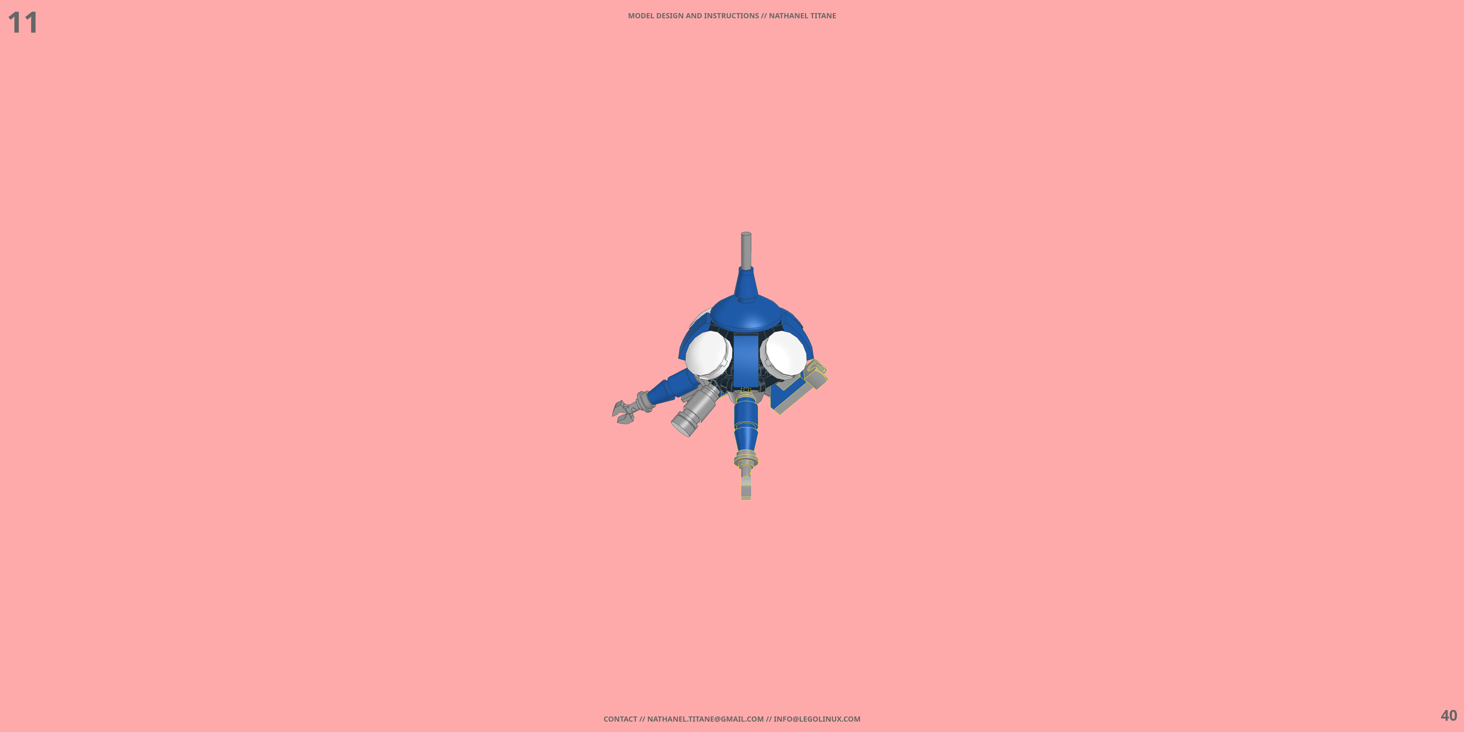 TACHIKOMA LEGO® MOC - Instruction Sample - Page 4