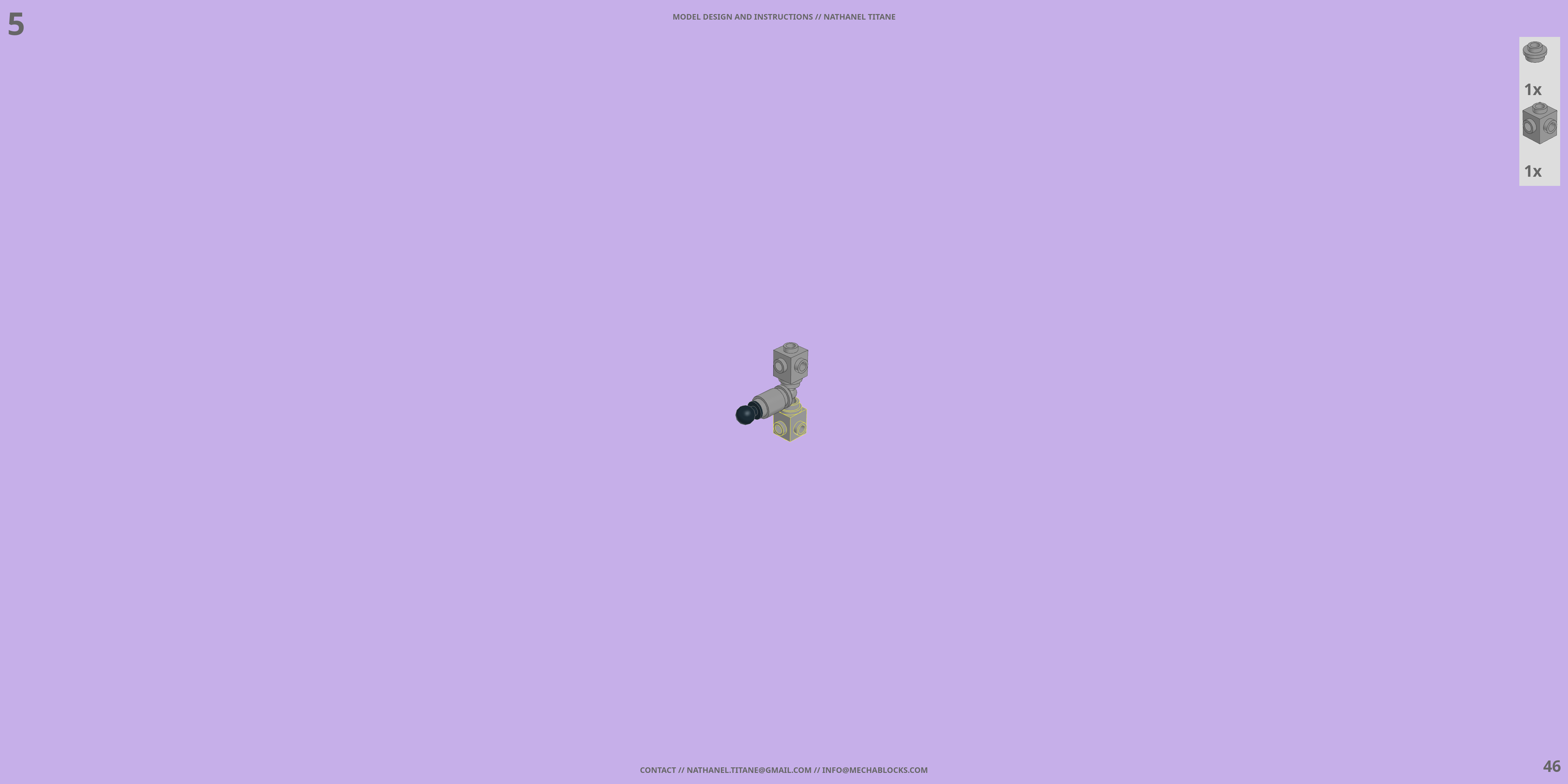 TACHIKOMA LEGO® MOC - Instruction Sample - Page 4