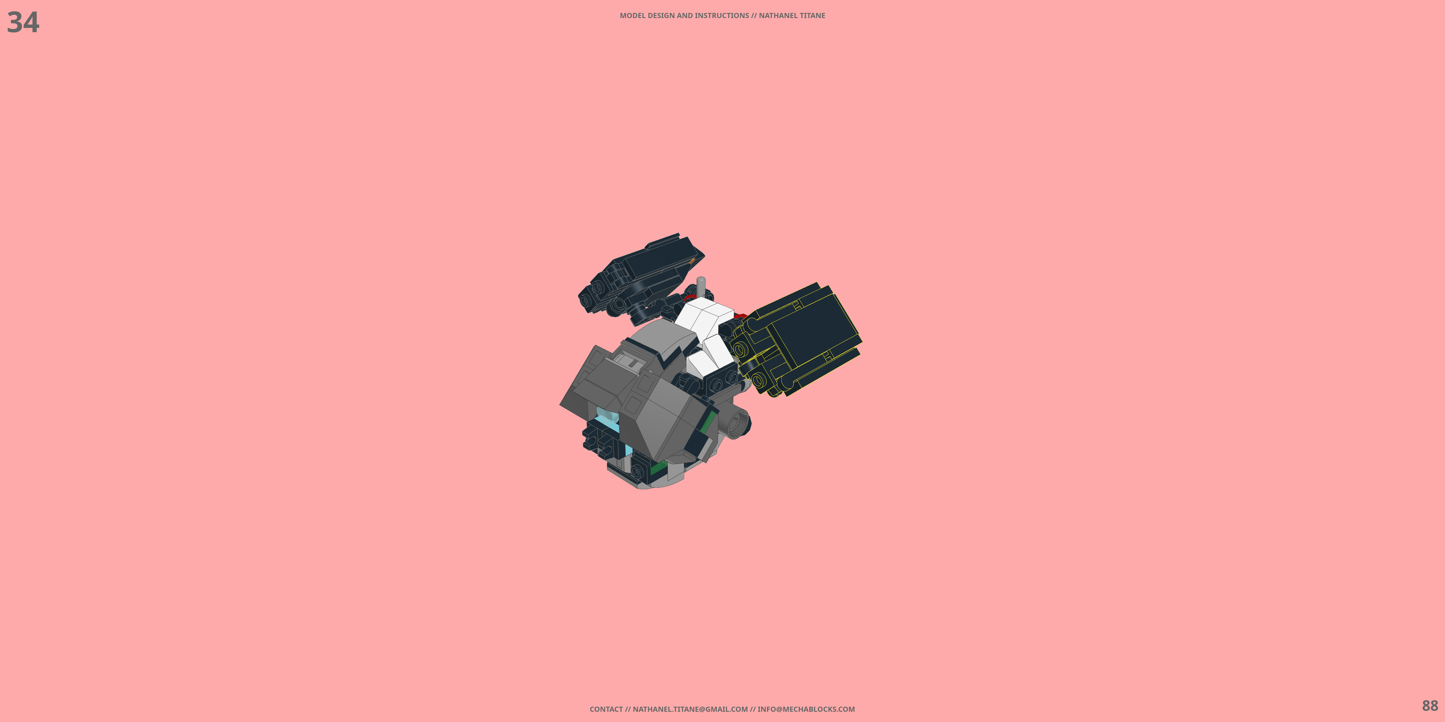 KX-7259 LANCER // ROVER LEGO® MOC - Instruction Sample - Page 4