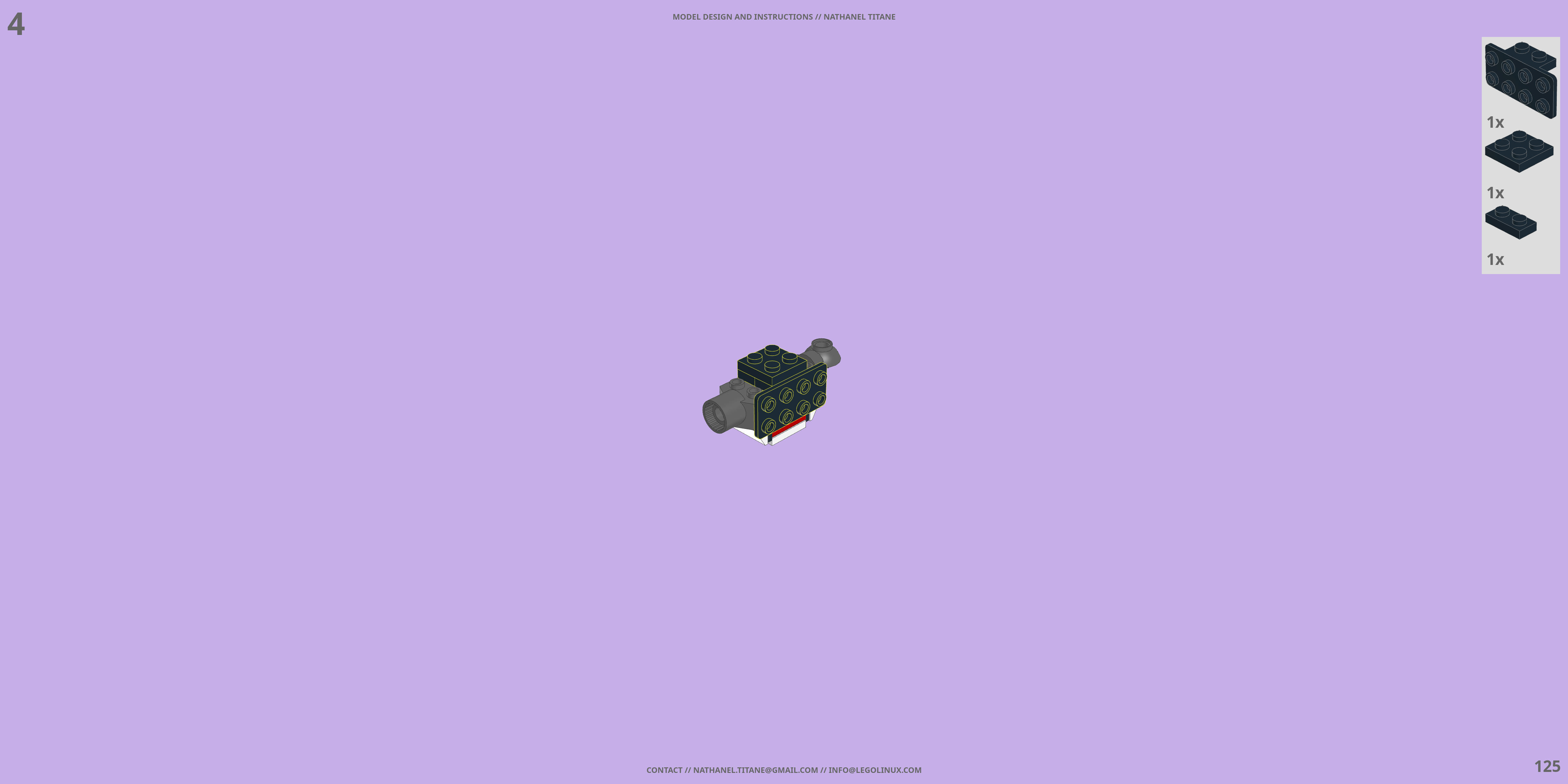 KX-7259 LANCER // ROVER LEGO® MOC - Instruction Sample - Page 5