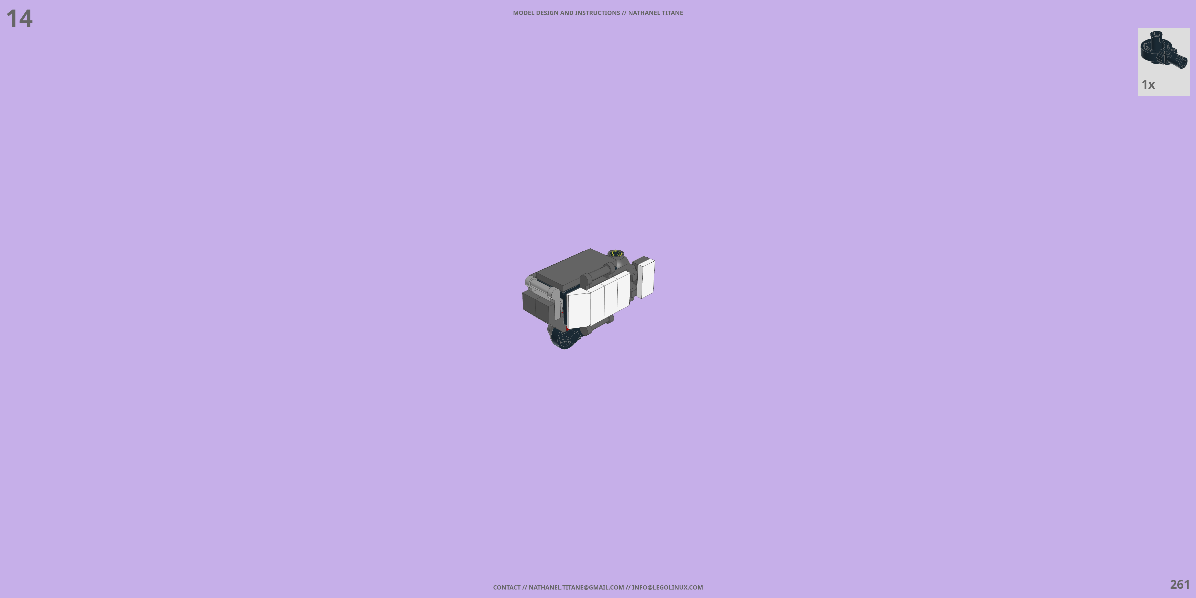 KX-7259 LANCER // ROVER LEGO® MOC - Instruction Sample - Page 6
