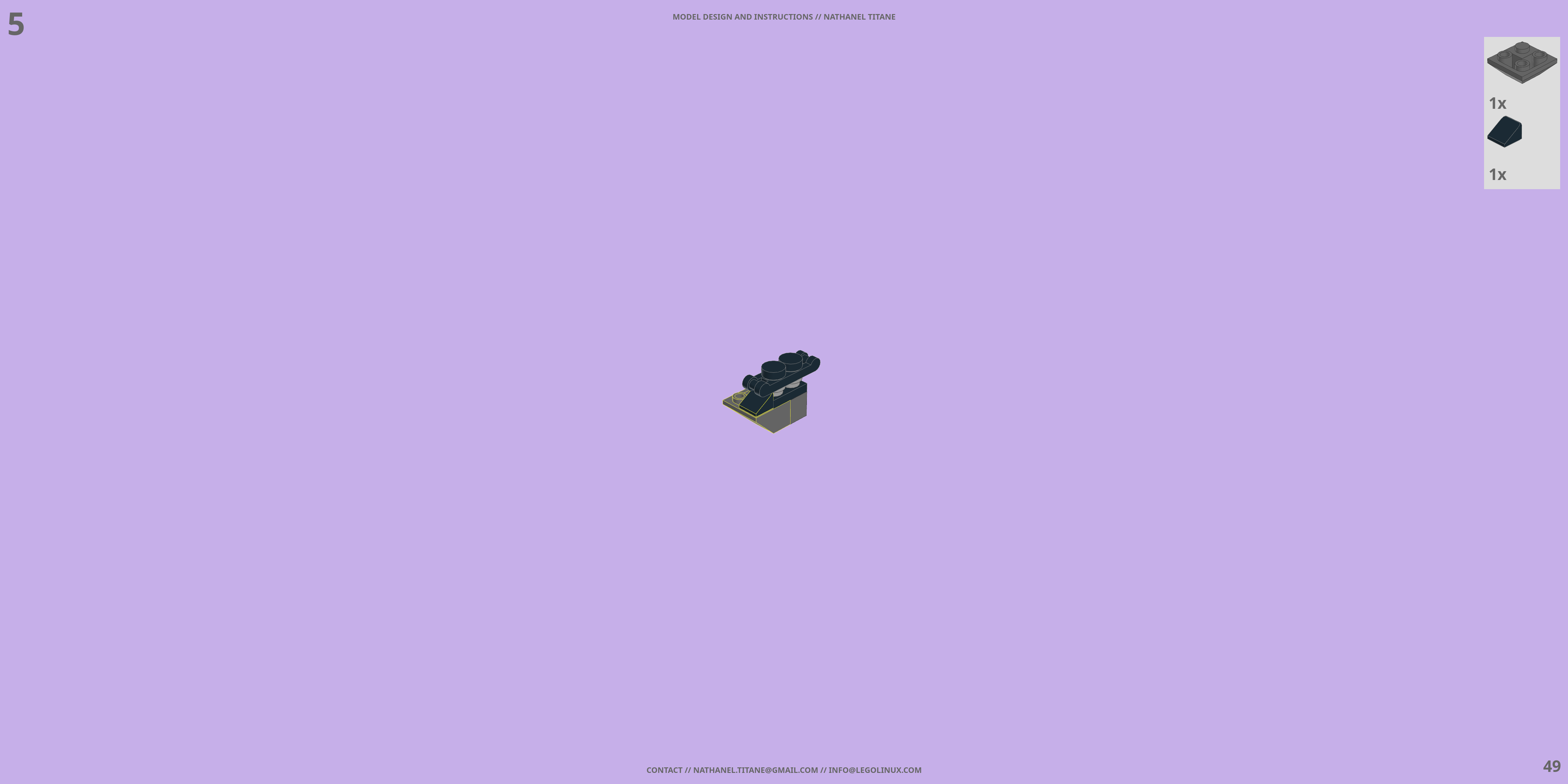 KX-7259 LANCER // TITAN LEGO® MOC - Instruction Sample - Page 2