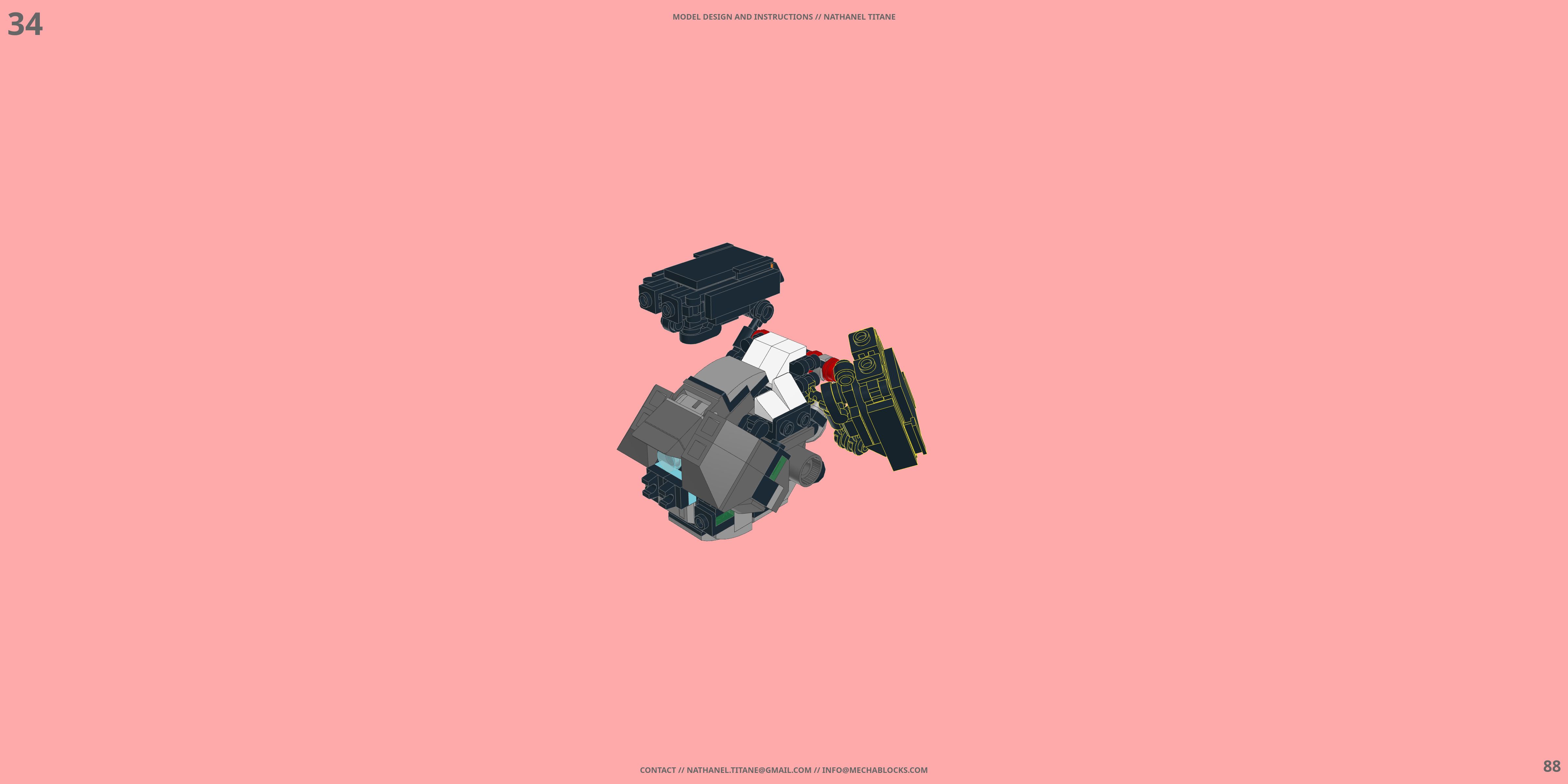 KX-7259 LANCER // TITAN LEGO® MOC - Instruction Sample - Page 4